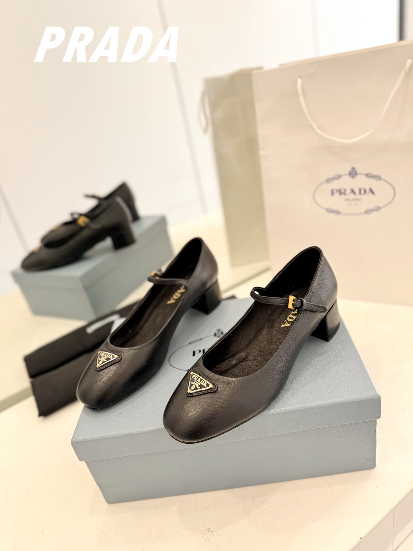 Pra Ballerina Pumps 40 Black Lambskin - 35