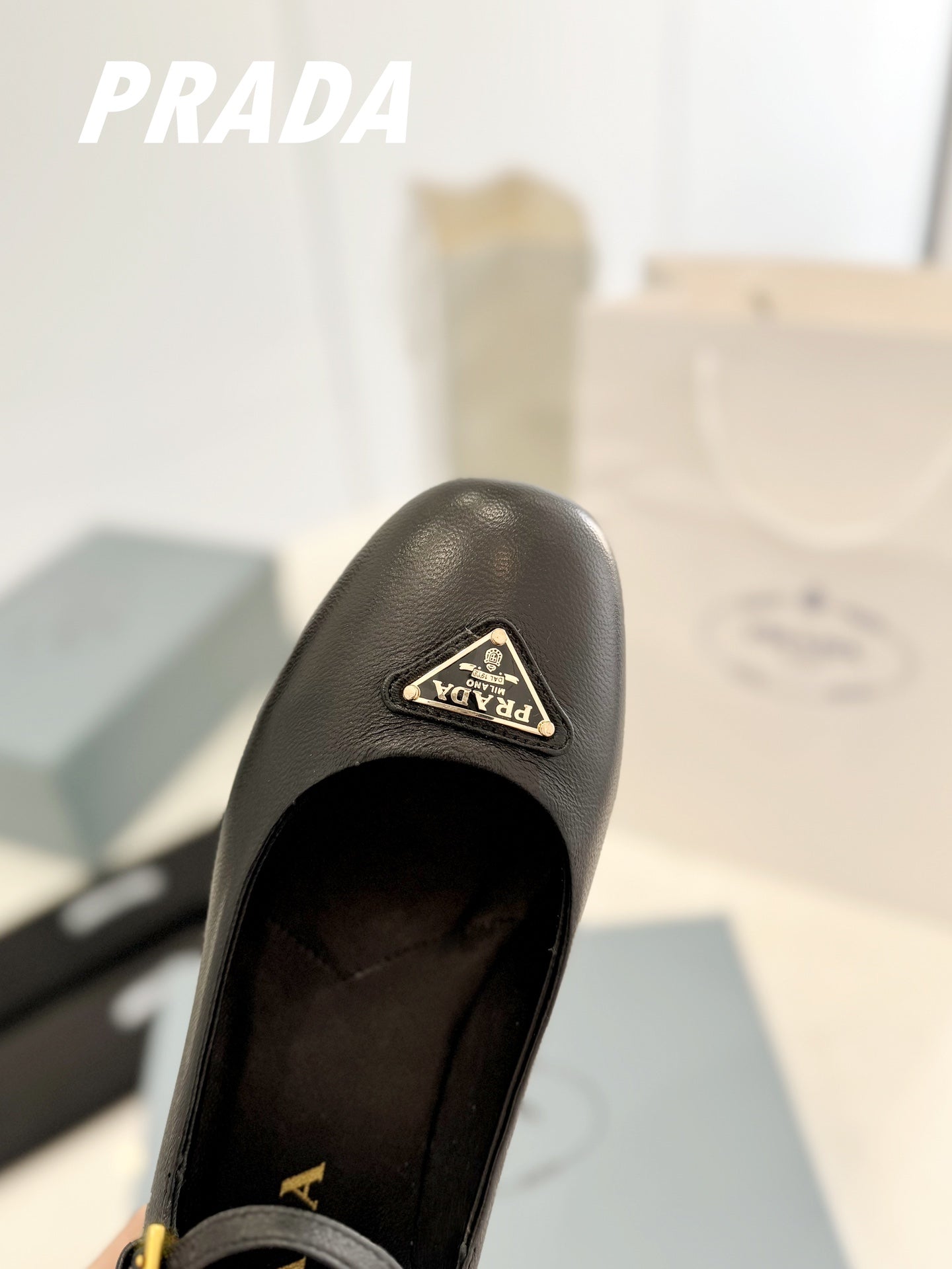 Pra Ballerina Pumps 40 Black Lambskin - 35