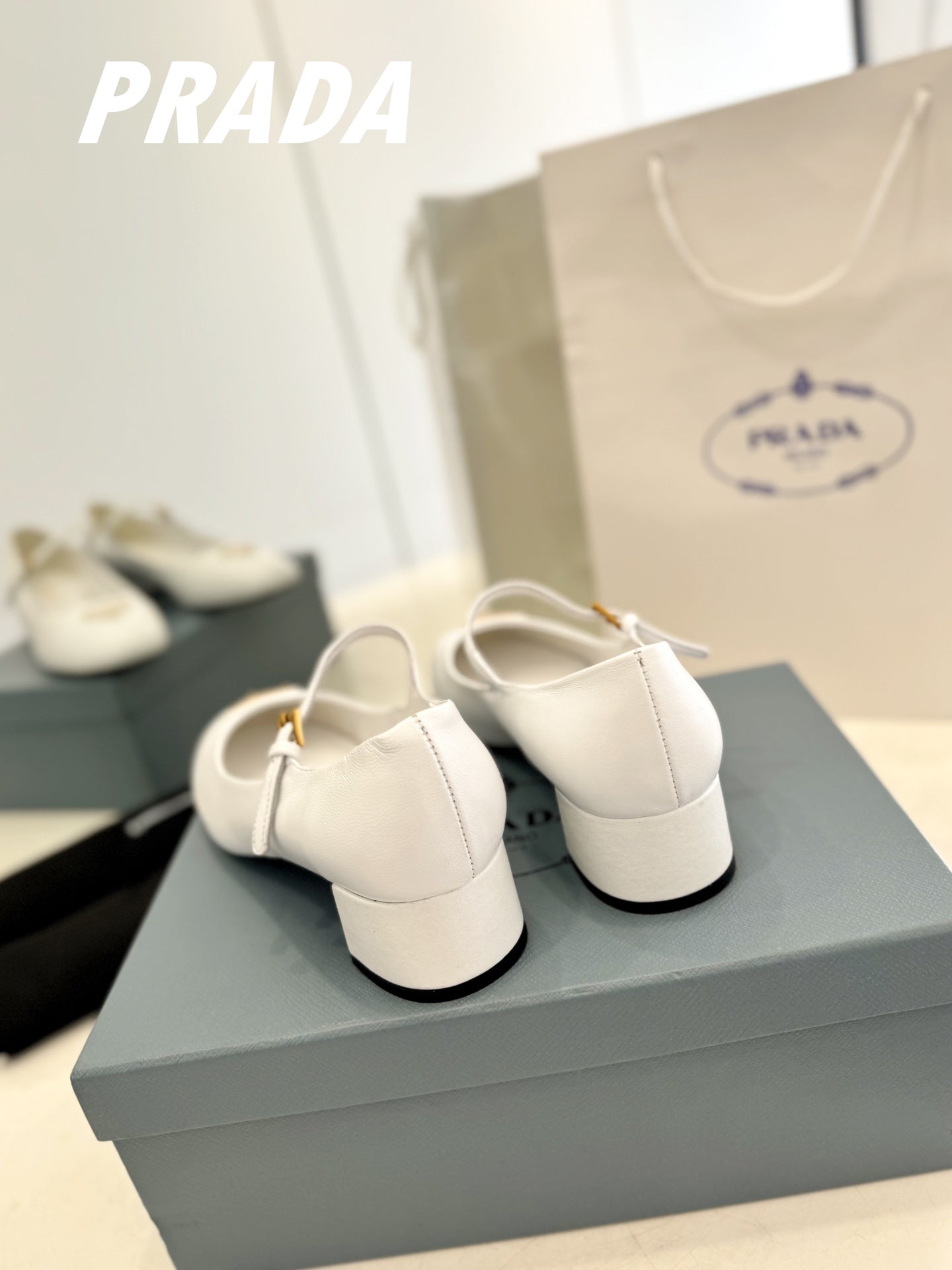 Pra Ballerina Pumps 40 White Lambskin - 35