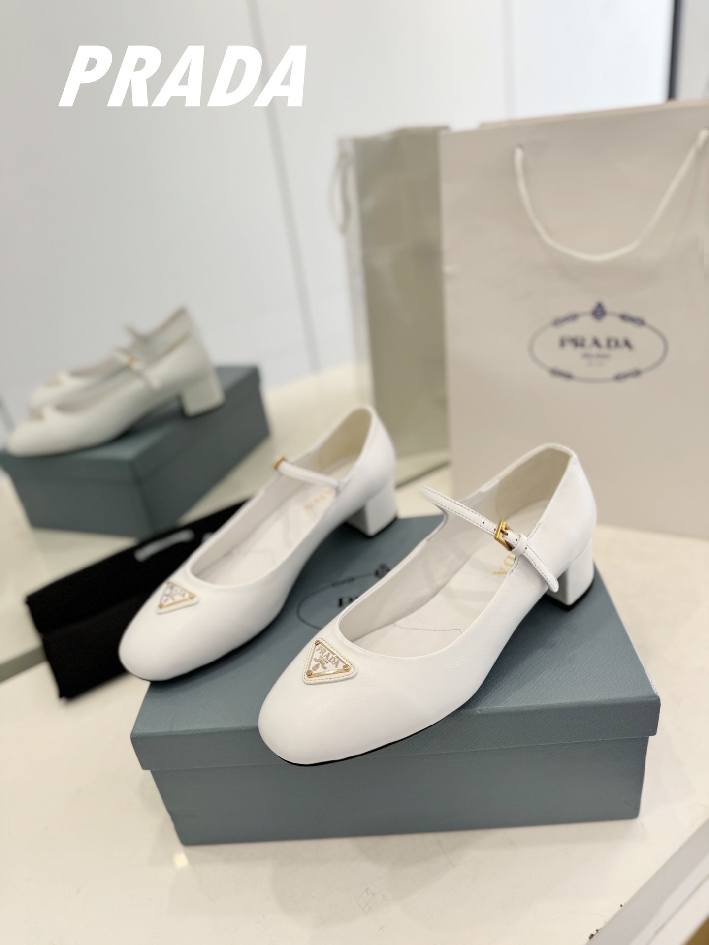 Pra Ballerina Pumps 40 White Lambskin - 35