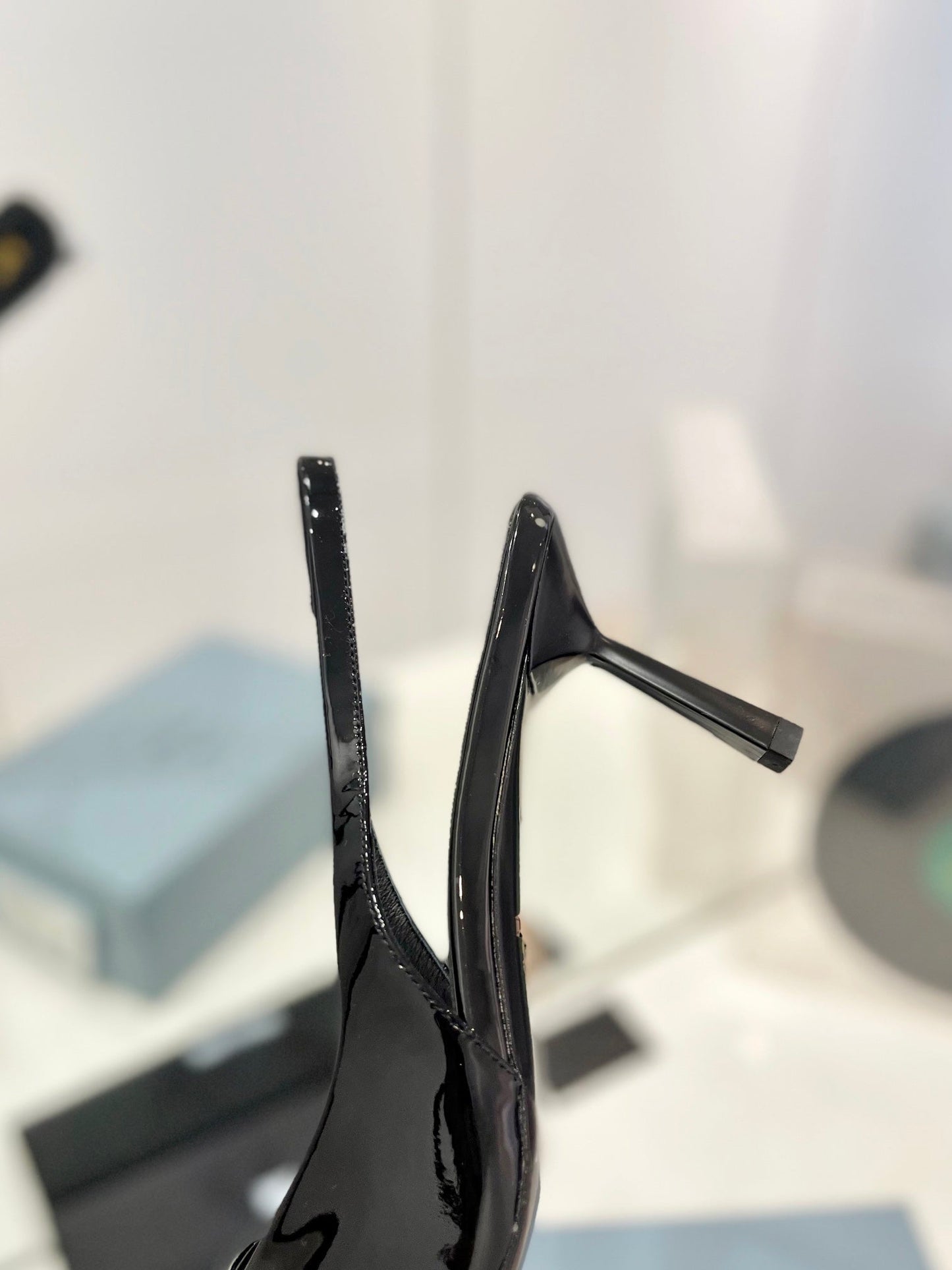 Pra Slingback Pumps 75 Black Patent Leather - 35
