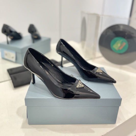 Pra Pumps 75 Black Patent Leather - 35