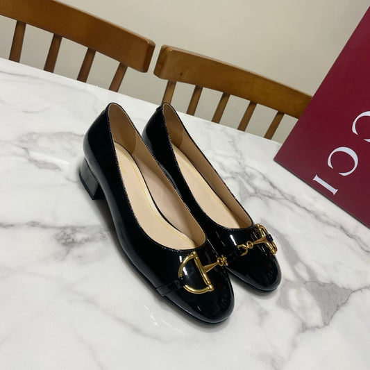 БАЛЕТКИ GUCCI 26S HORSEBIT З ЧОРНОЇ ТЕЛЯЧОЇ ШКІРИ