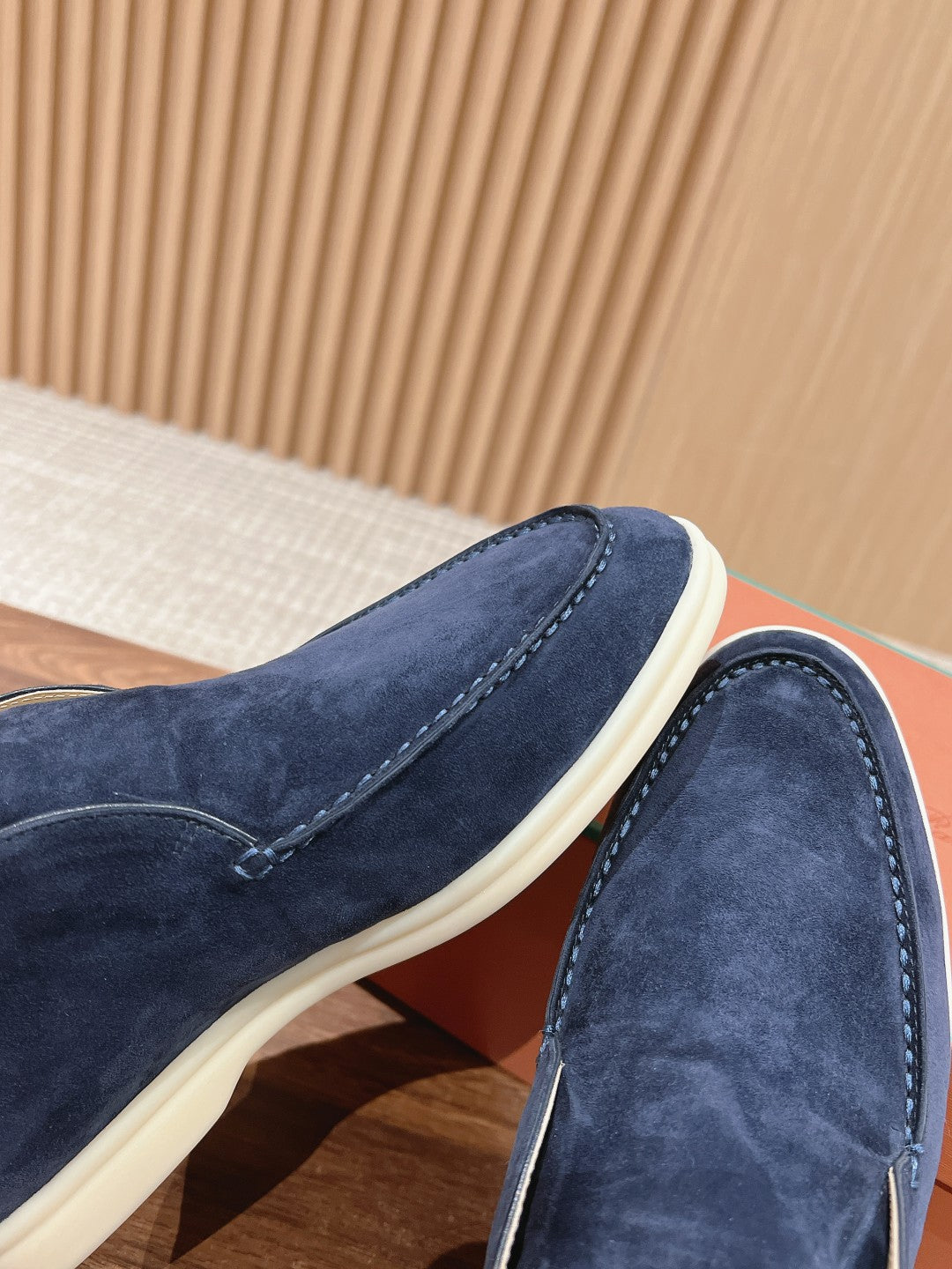 LP OPEN WALK LOAFERS NAVY SUEDE - 35