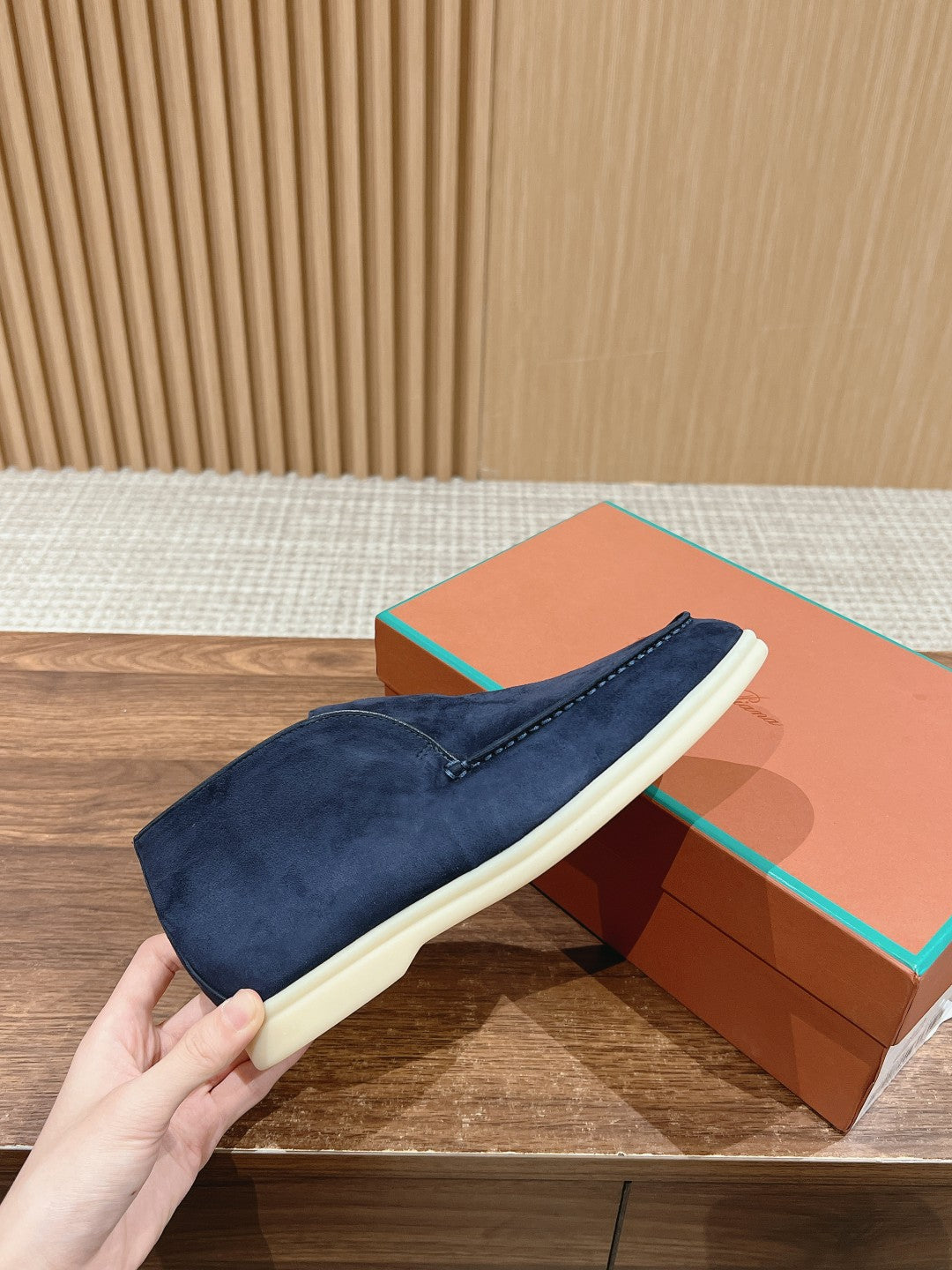 LP OPEN WALK LOAFERS NAVY SUEDE - 35