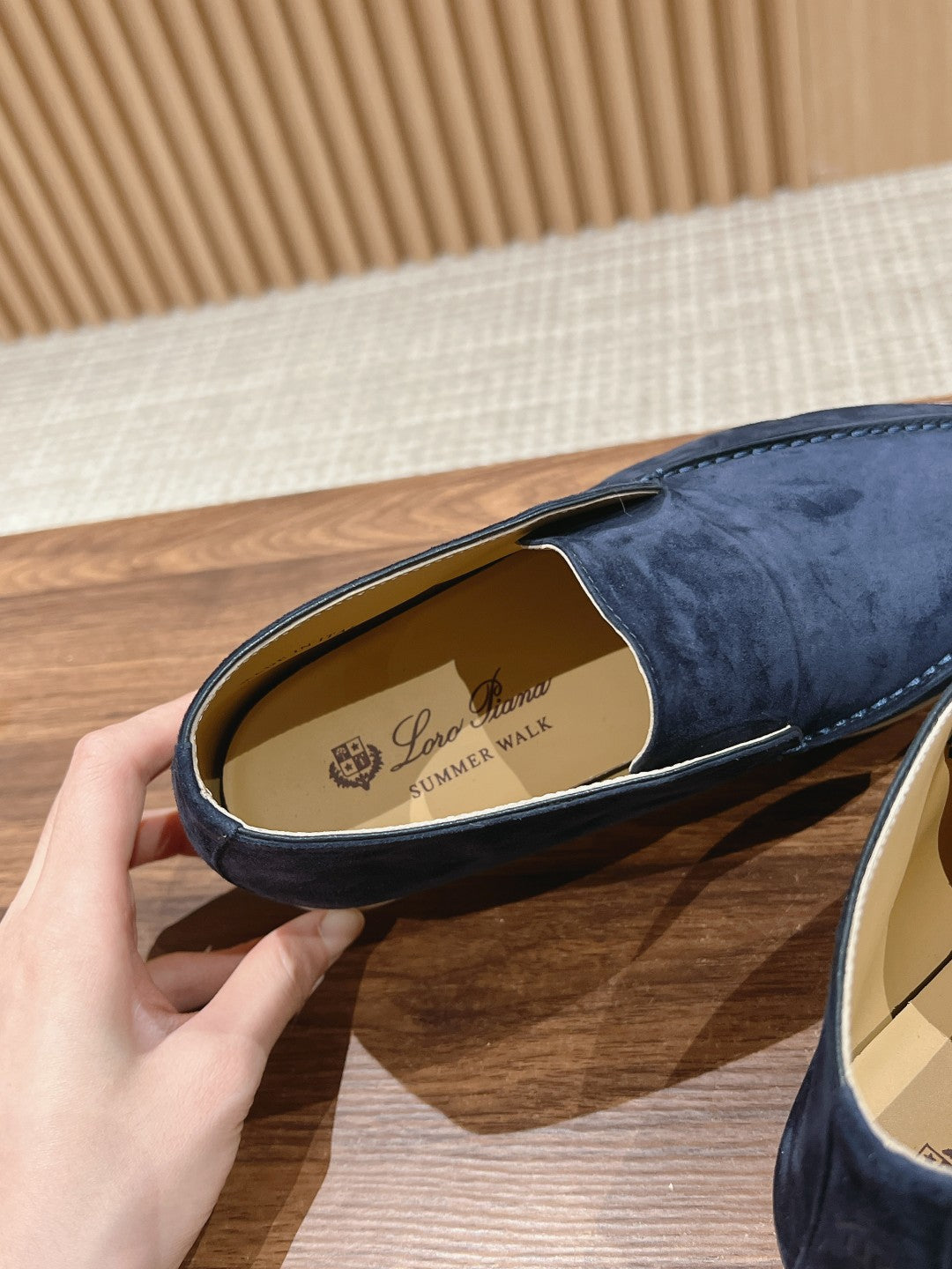 LP OPEN WALK LOAFERS NAVY SUEDE - 35