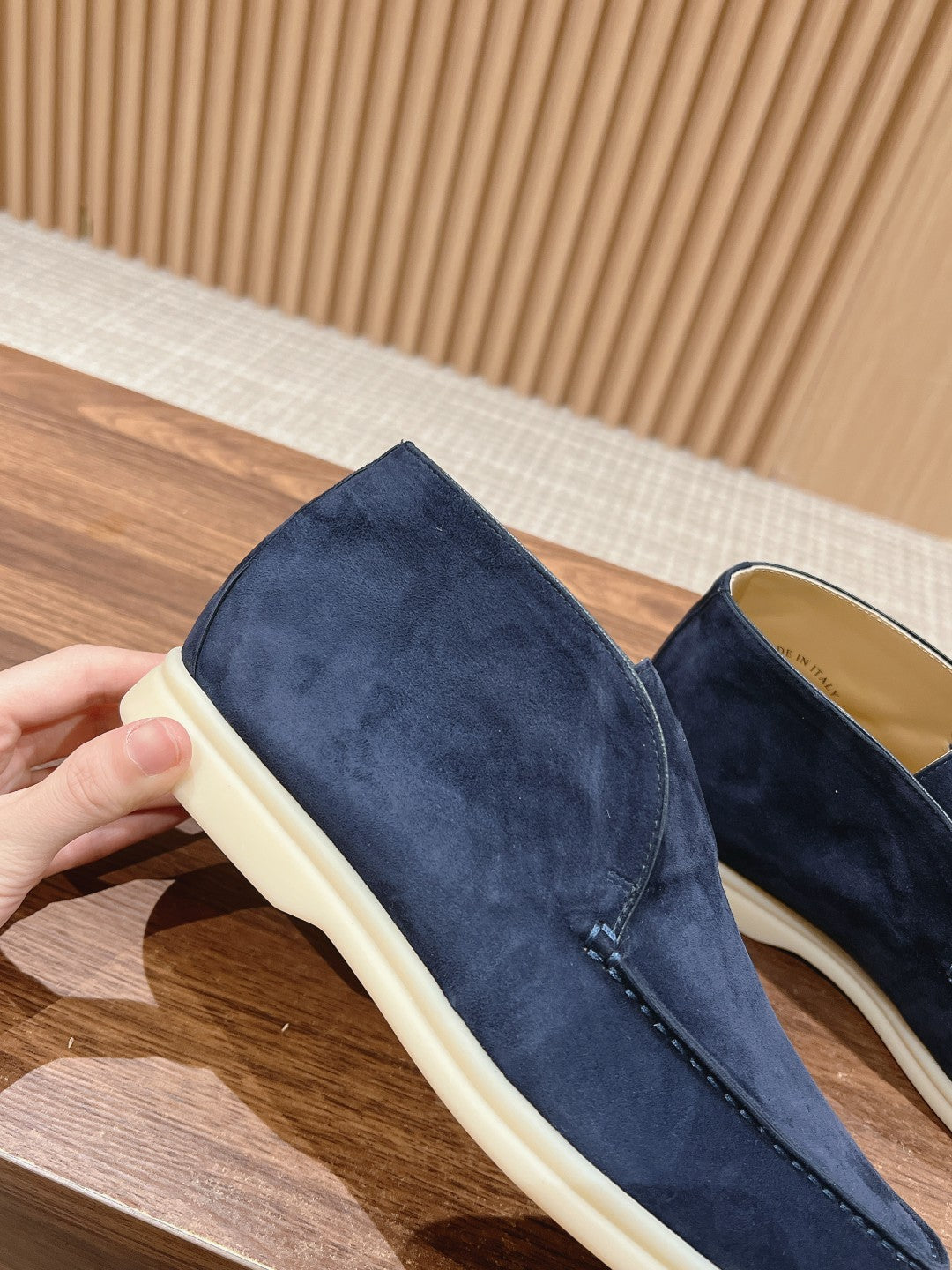 LP OPEN WALK LOAFERS NAVY SUEDE - 35