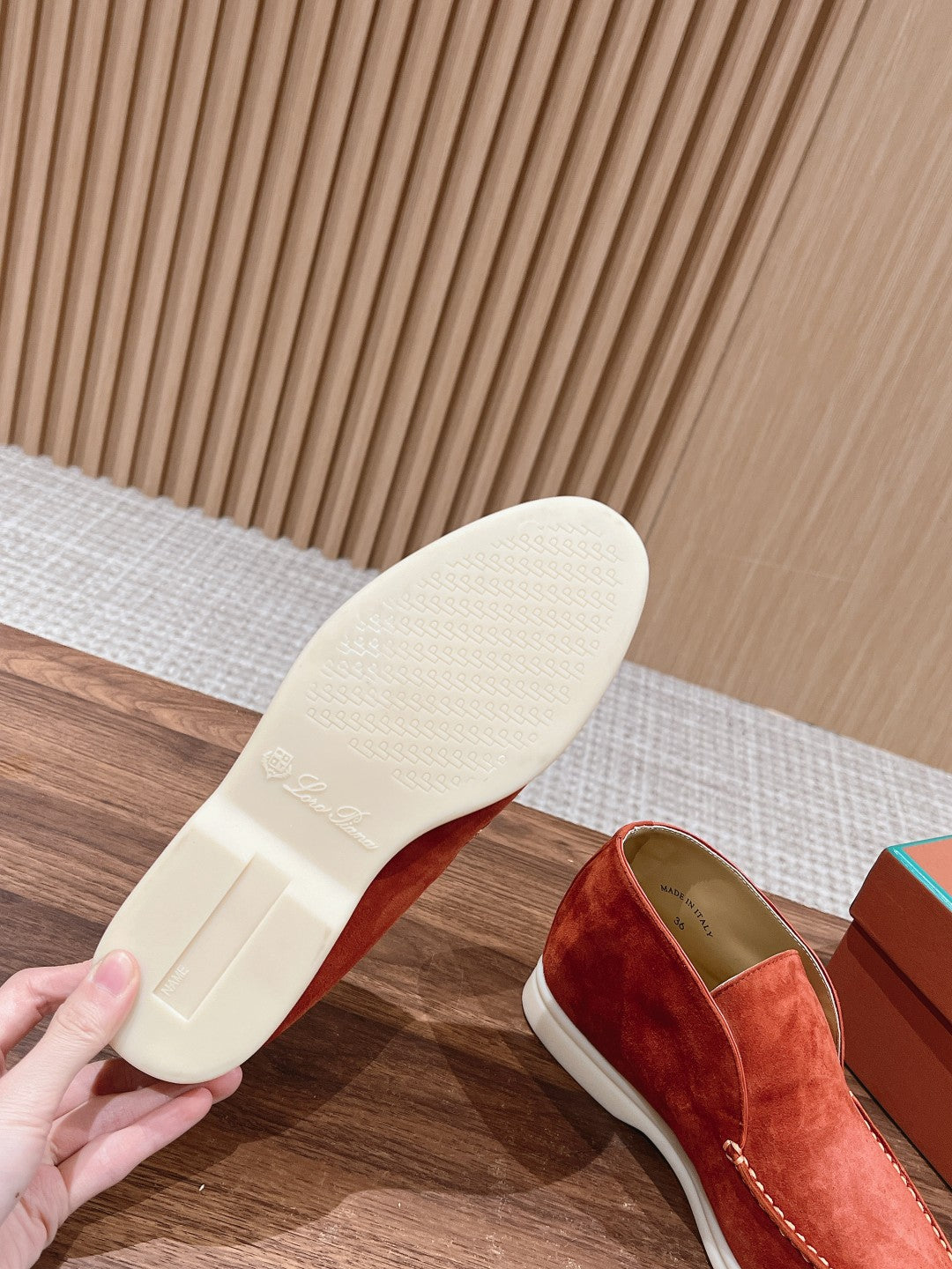 LP OPEN WALK LOAFERS FIRE SUEDE - 35