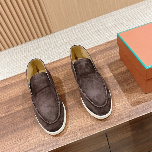 LP OPEN WALK LOAFERS ASH BROWN SUEDE - 35