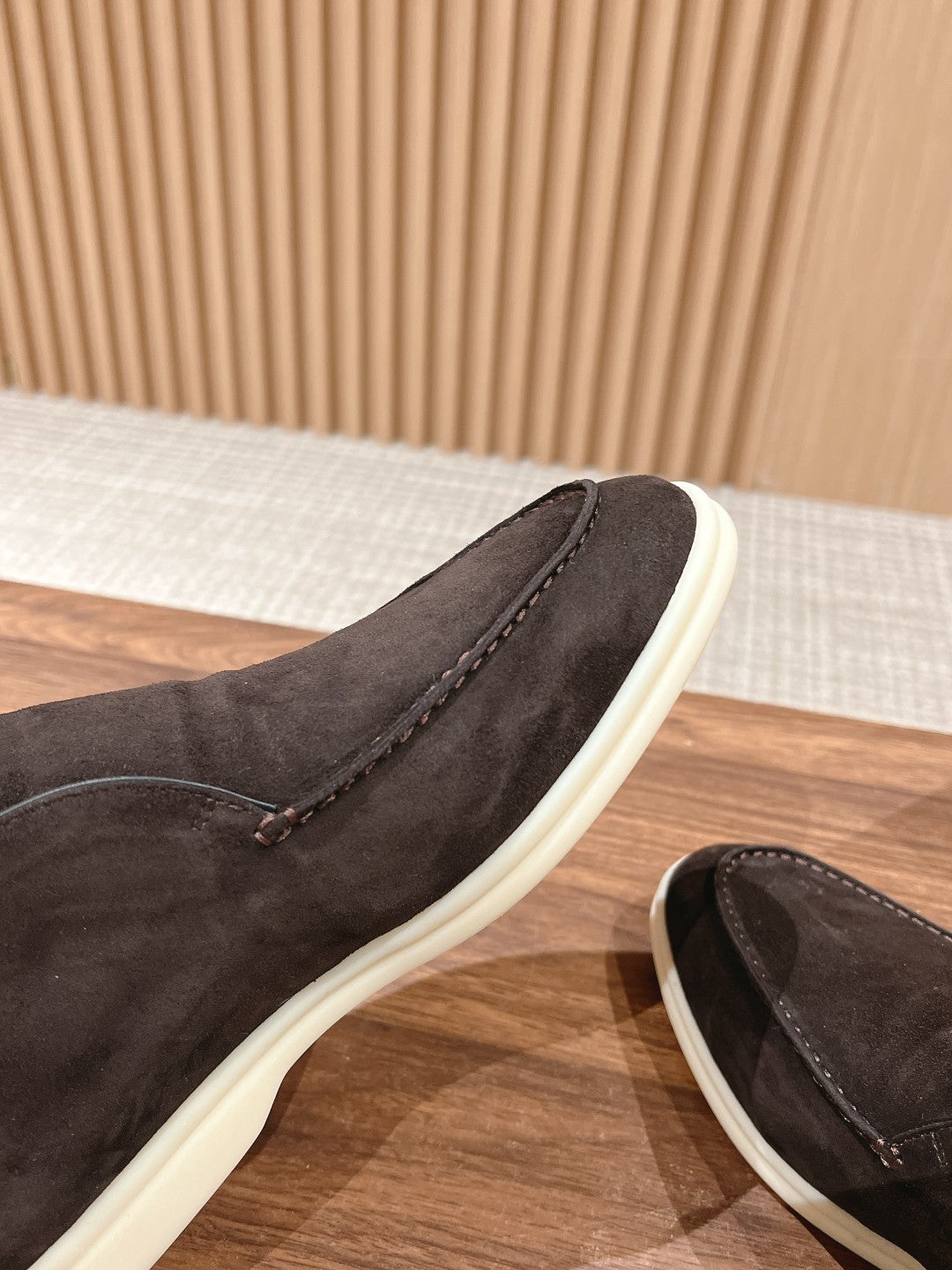 LP OPEN WALK LOAFERS CHARCOAL SUEDE - 35
