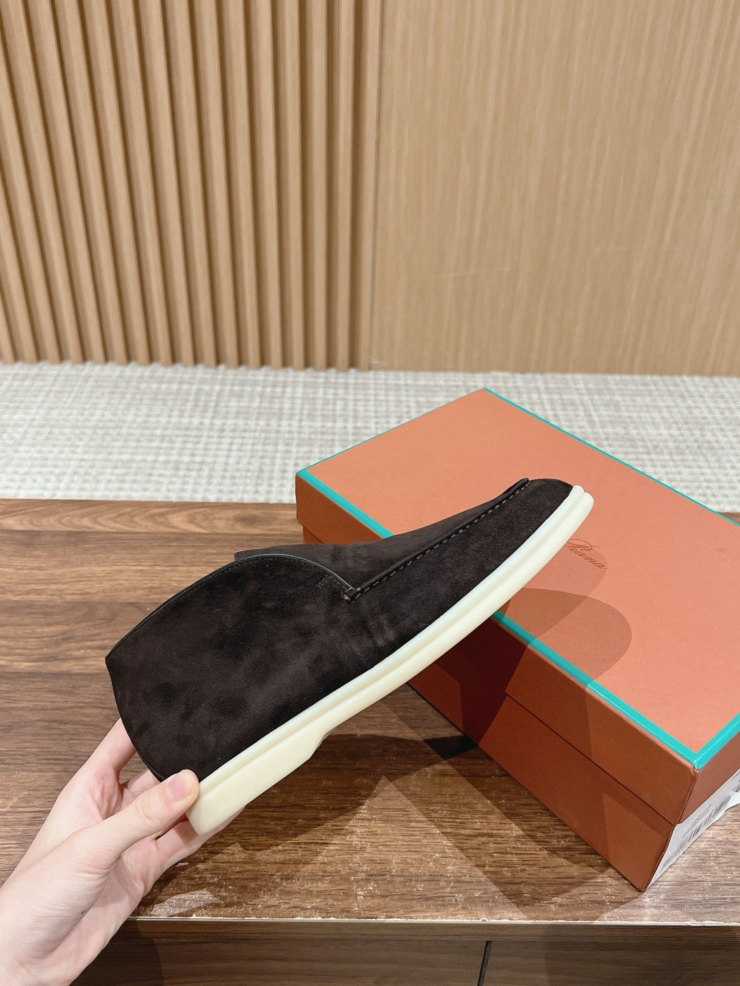 LP OPEN WALK LOAFERS CHARCOAL SUEDE - 35