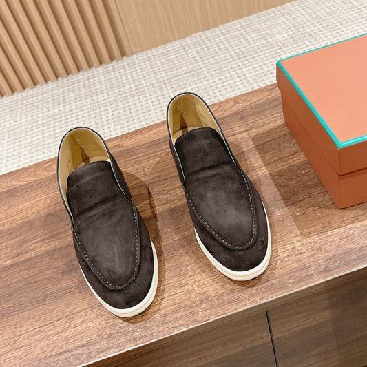 LP OPEN WALK LOAFERS CHARCOAL SUEDE - 35