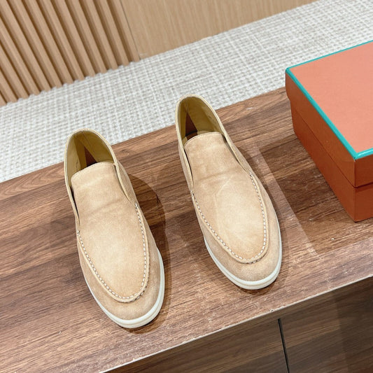 LP OPEN WALK LOAFERS CREAM SUEDE - 35