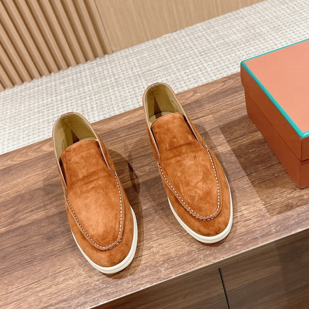 LP OPEN WALK LOAFERS BRIGHT BROWN SUEDE - 35