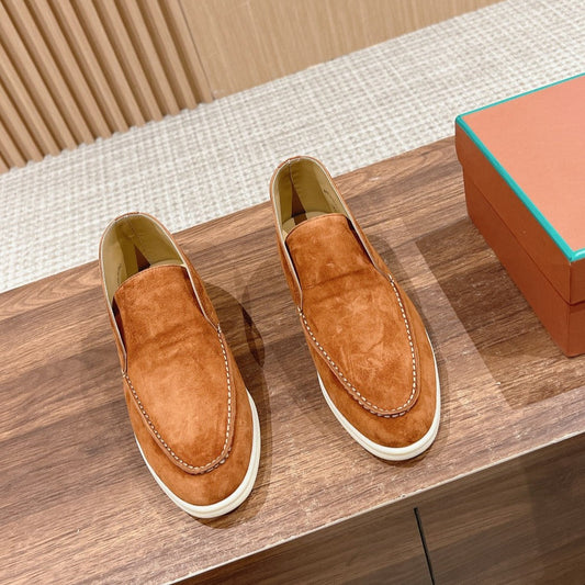 LP OPEN WALK LOAFERS BRIGHT BROWN SUEDE - 35