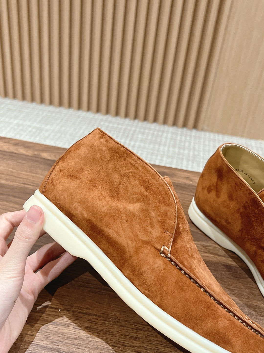 LP OPEN WALK LOAFERS BRIGHT BROWN SUEDE - 35