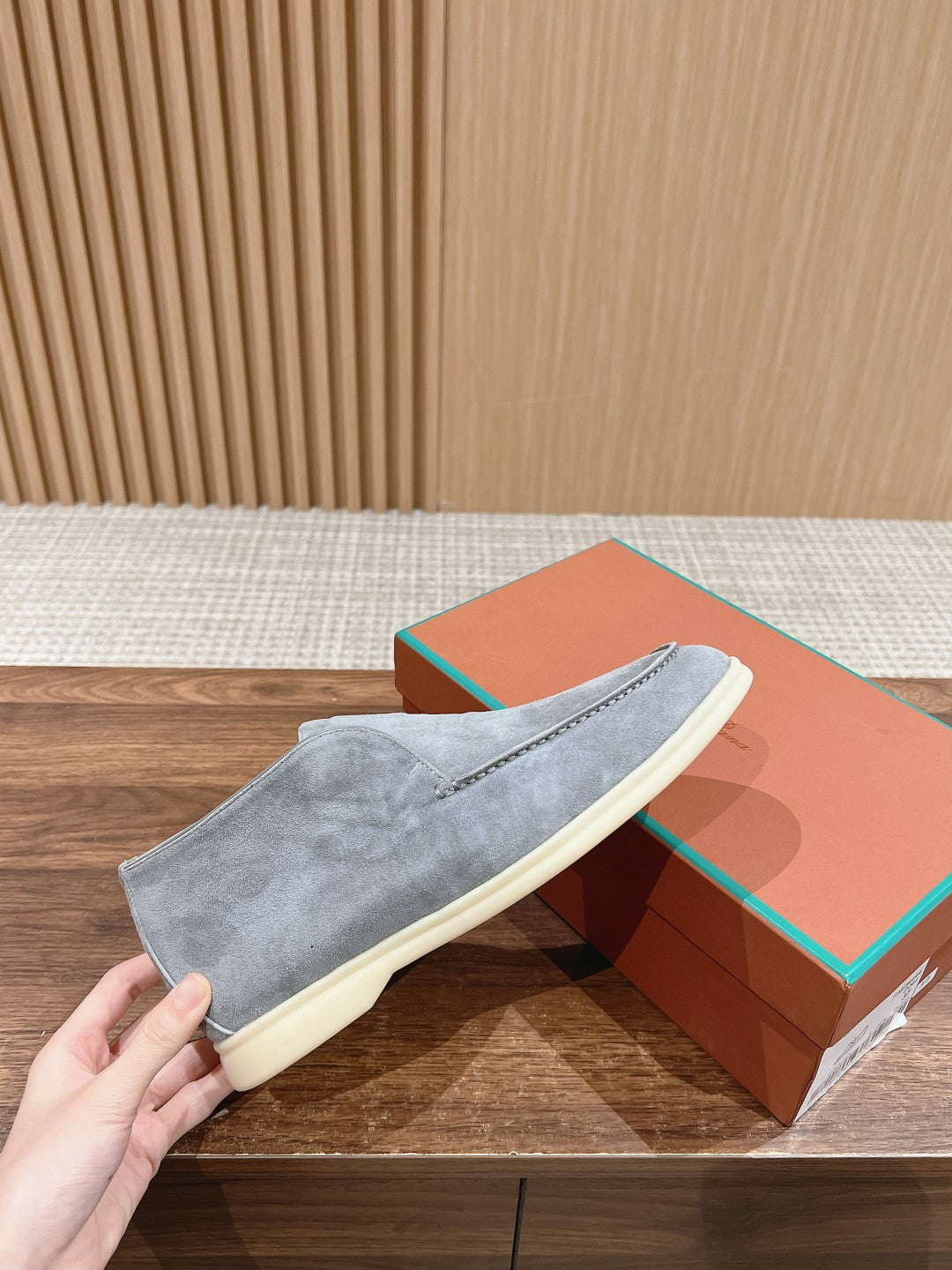 LP OPEN WALK LOAFERS SAPPHIRE SUEDE - 35