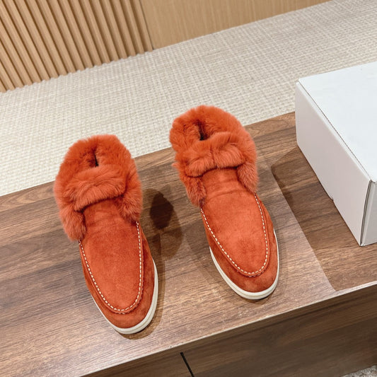 LP CLASSIC SUMMER CHARMS WALK LOAFERS BURNT ORANGE CALFSKIN - 35