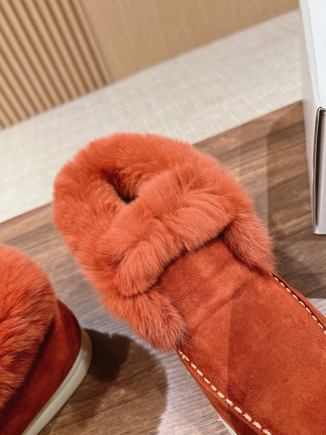 LP CLASSIC SUMMER CHARMS WALK LOAFERS BURNT ORANGE CALFSKIN - 35