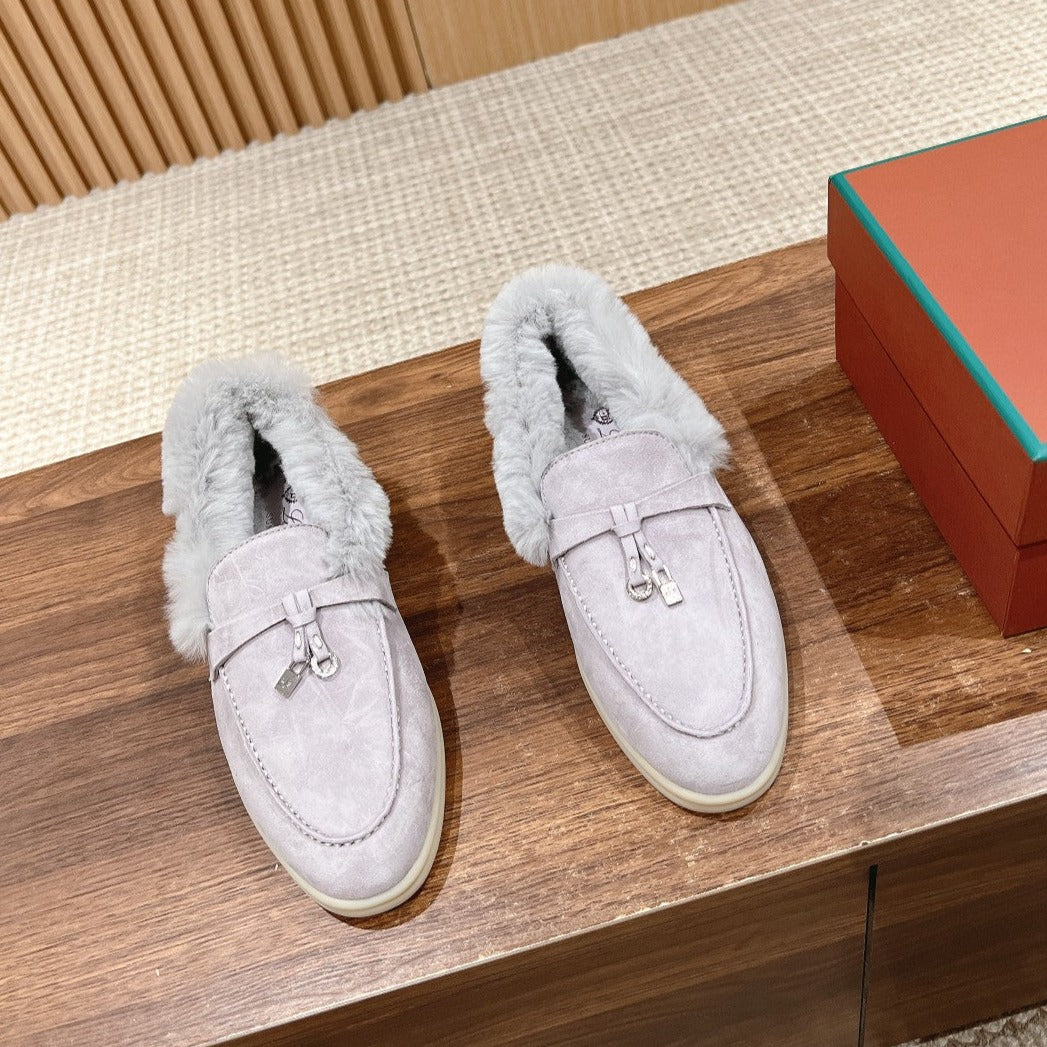 LP SUMMER CHARMS WALK LOAFERS BRIGHT GRAY FLEECE - 35