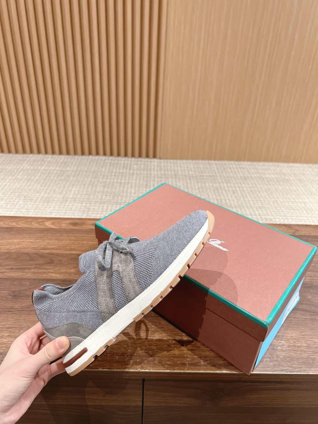 LP BASIC 360 FLEXY WALK SNEAKER LIGHT GRAY FABRICS - 35