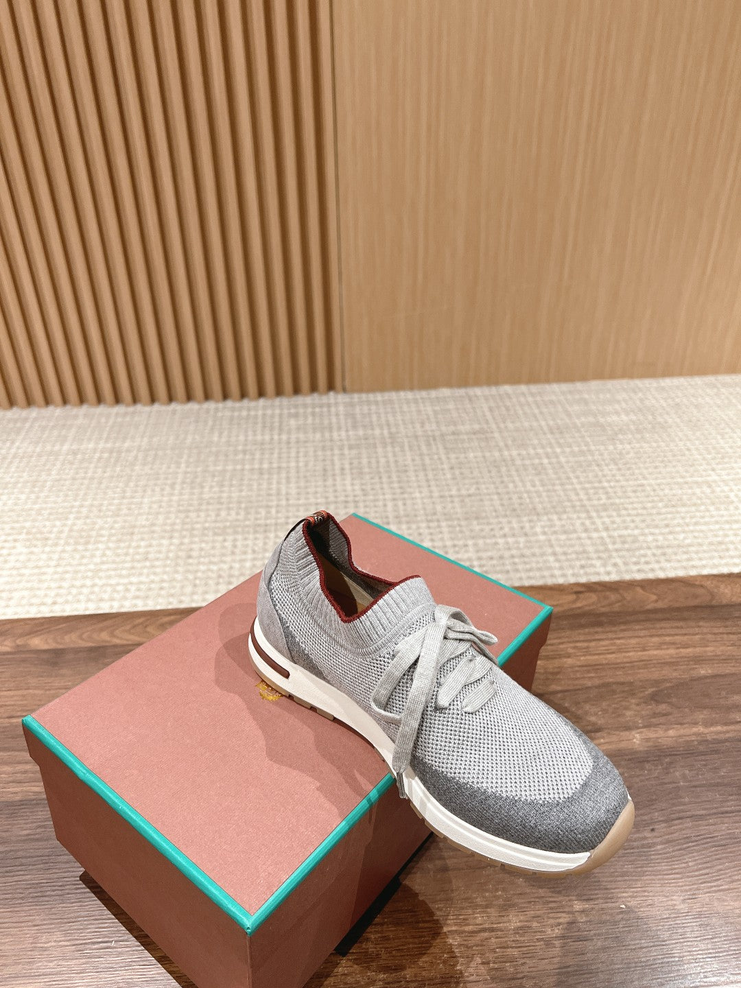 LP BASIC 360 FLEXY WALK SNEAKER LIGHT GRAY AND GRAY FABRICS - 35