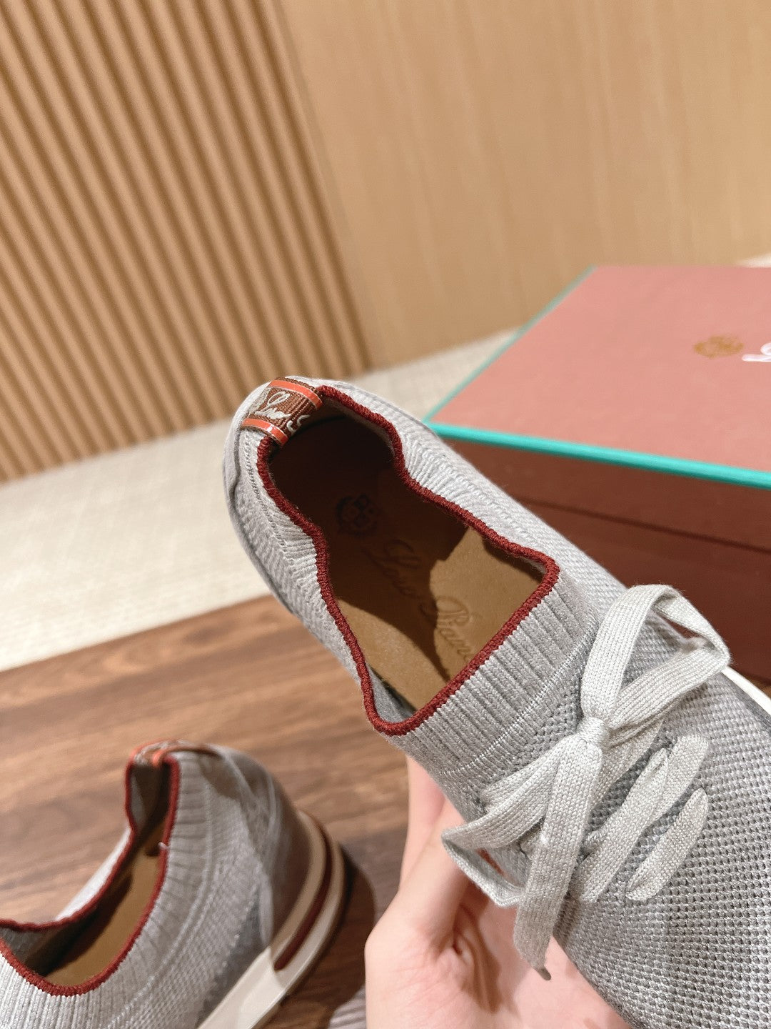 LP BASIC 360 FLEXY WALK SNEAKER LIGHT GRAY AND GRAY FABRICS - 35