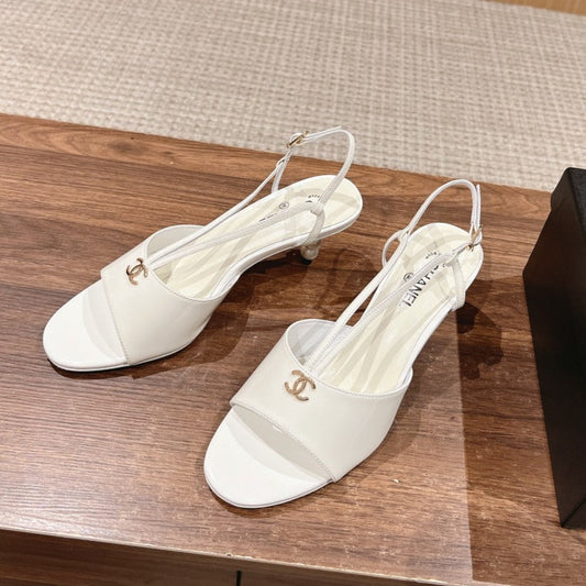 high heel 70 sandals white patent calfskin - 35