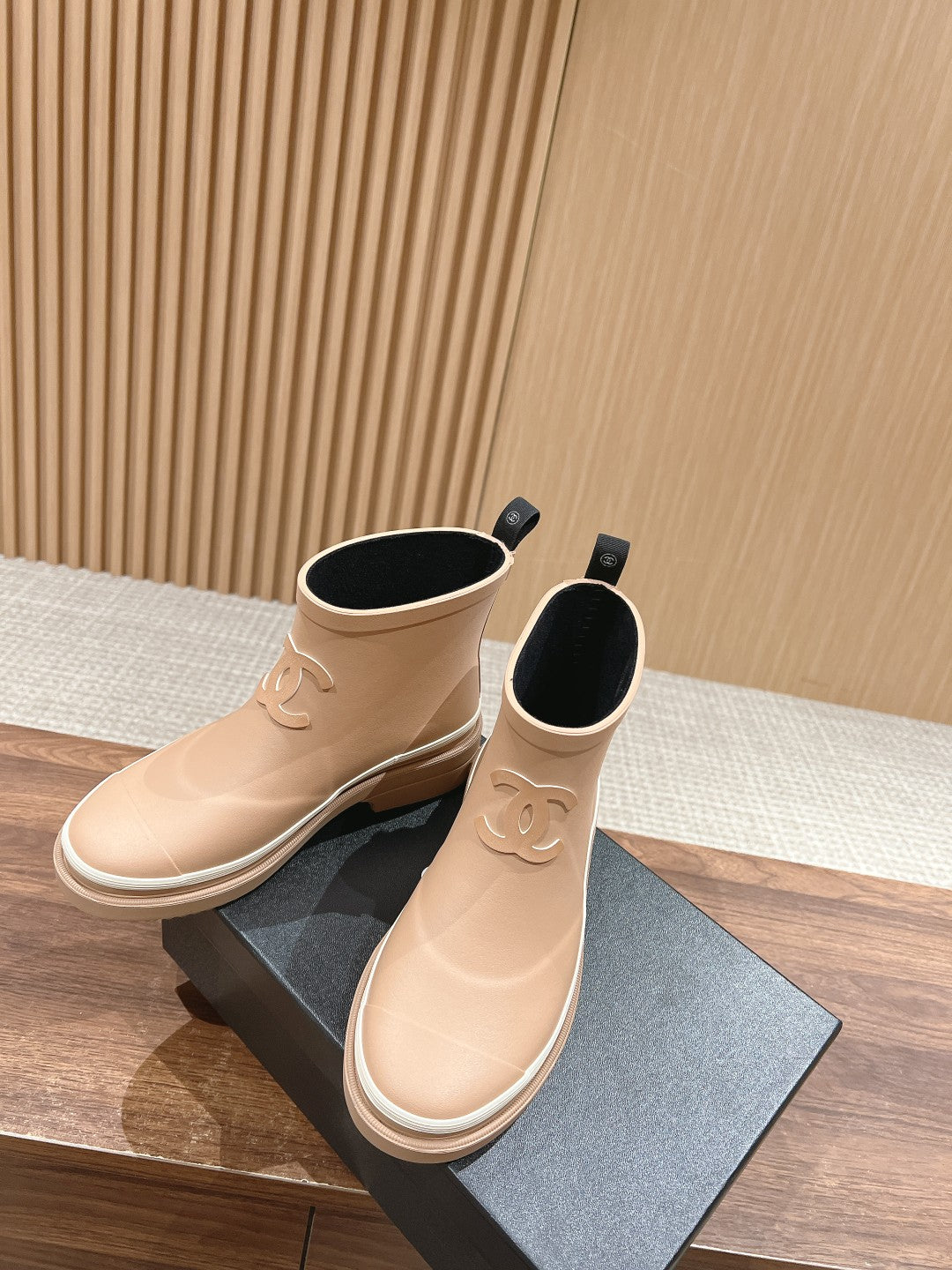 CC RAIN BOOTS BEIGE CREAM TPU - 35