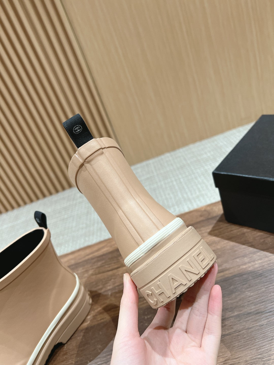 CC RAIN BOOTS BEIGE CREAM TPU - 35