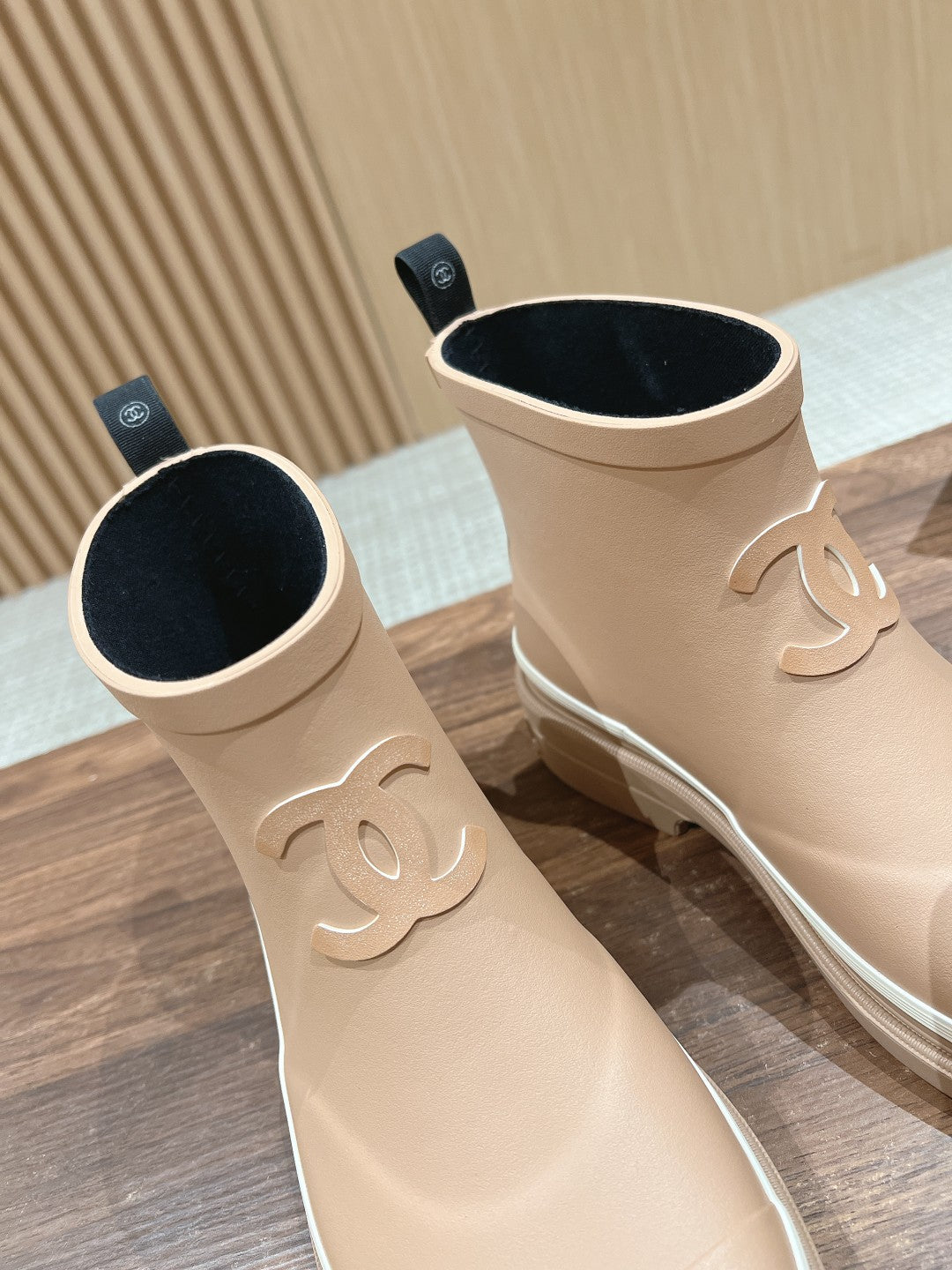 CC RAIN BOOTS BEIGE CREAM TPU - 35