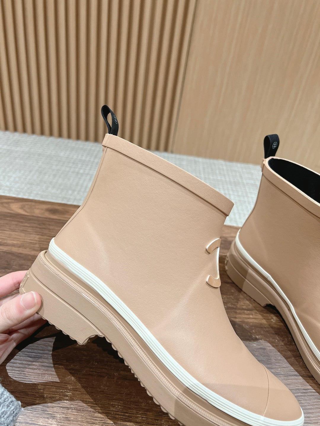 CC RAIN BOOTS BEIGE CREAM TPU - 35