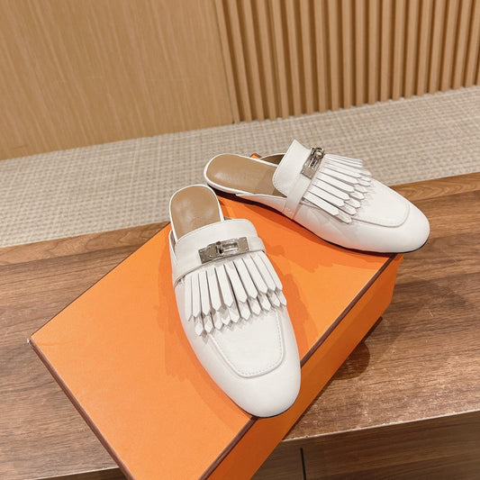 0Z Mule Fringed White - 35