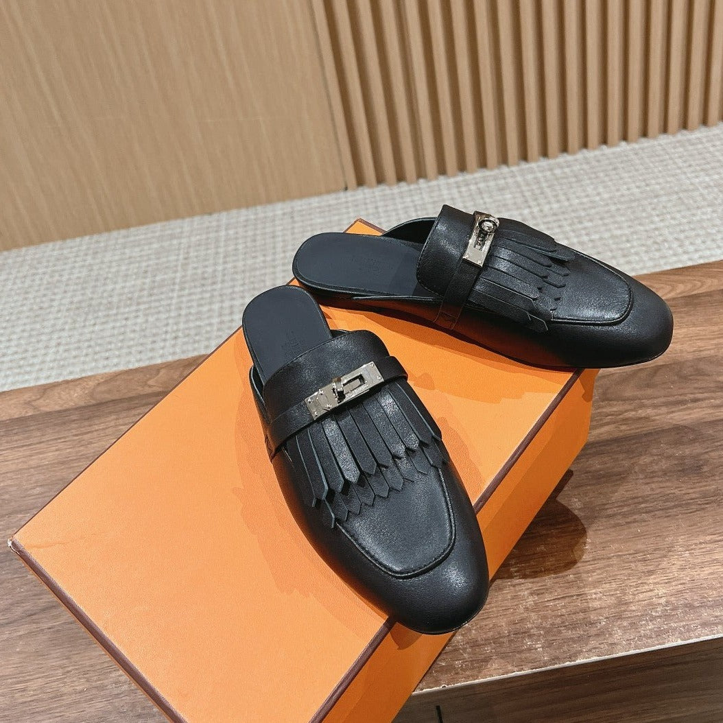 0Z Mule Fringed Black - 35