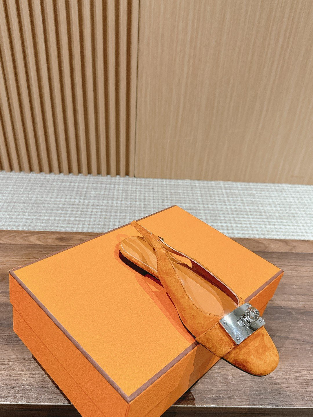 Innocente Slingback Suede Goatskin Orange - 35