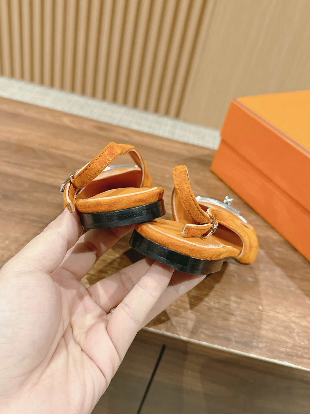 Innocente Slingback Suede Goatskin Orange - 35