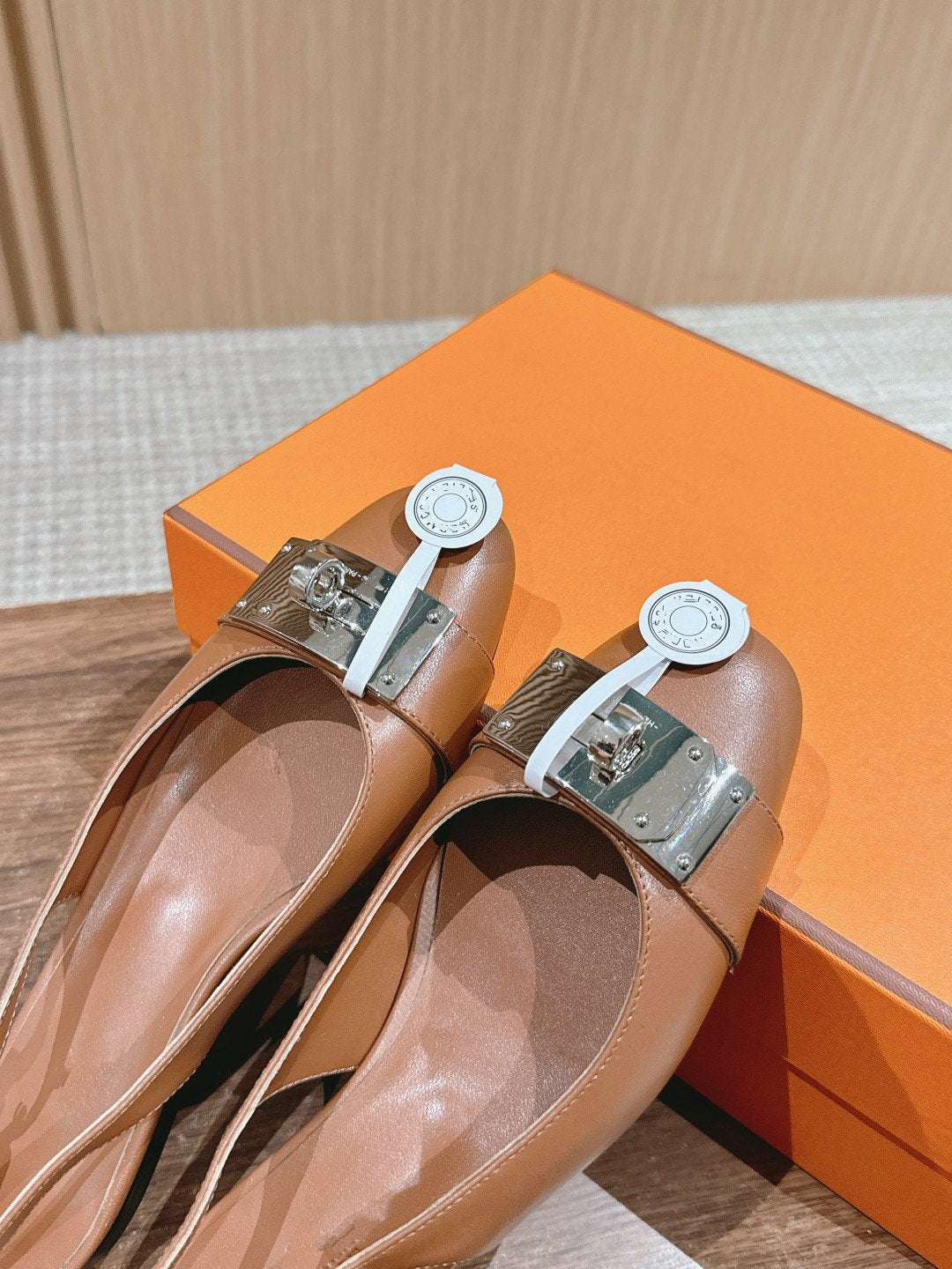 Innocente Slingback Suede Goatskin Brown - 35