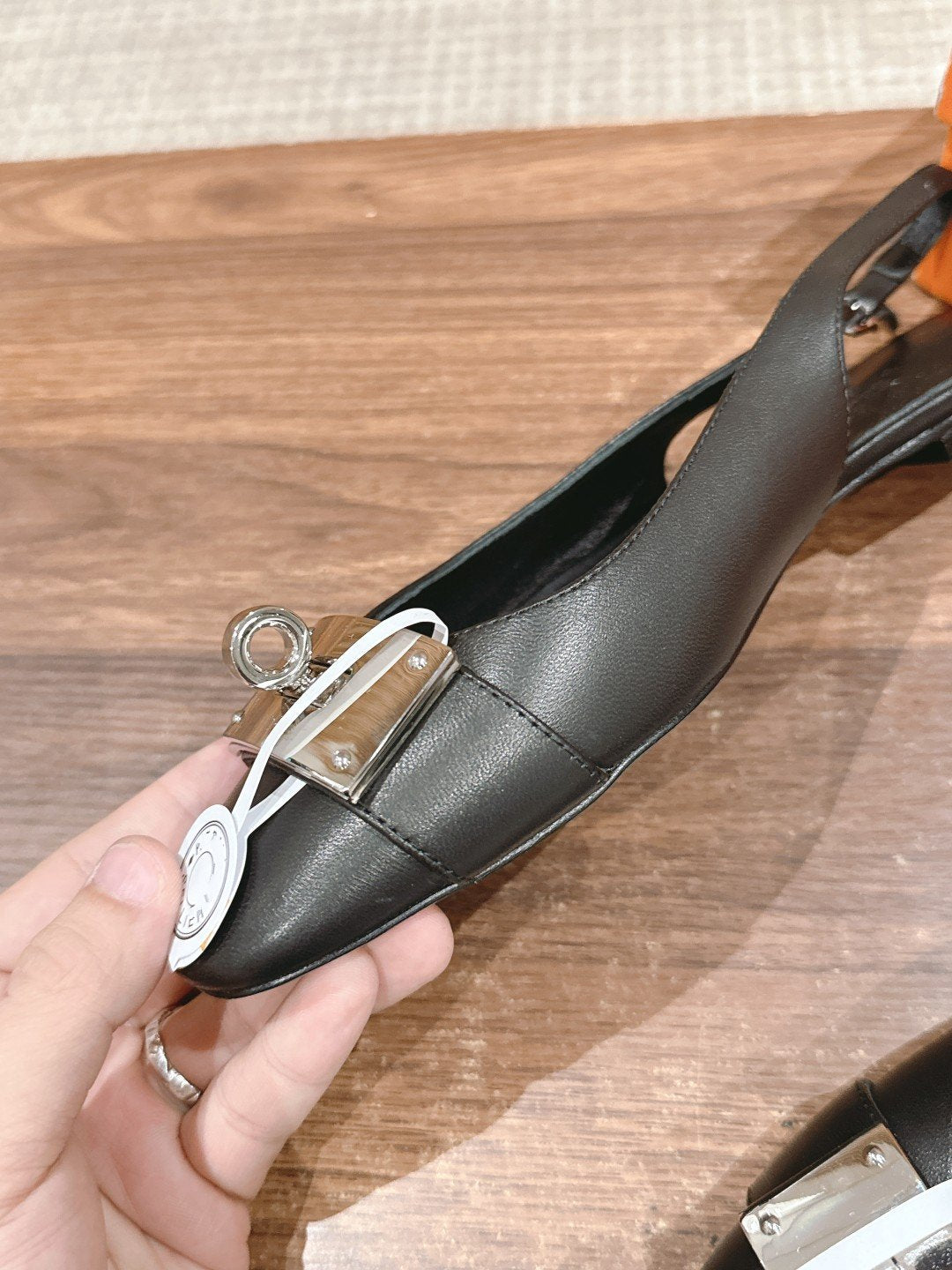 Innocente Slingback Suede Goatskin Black - 35
