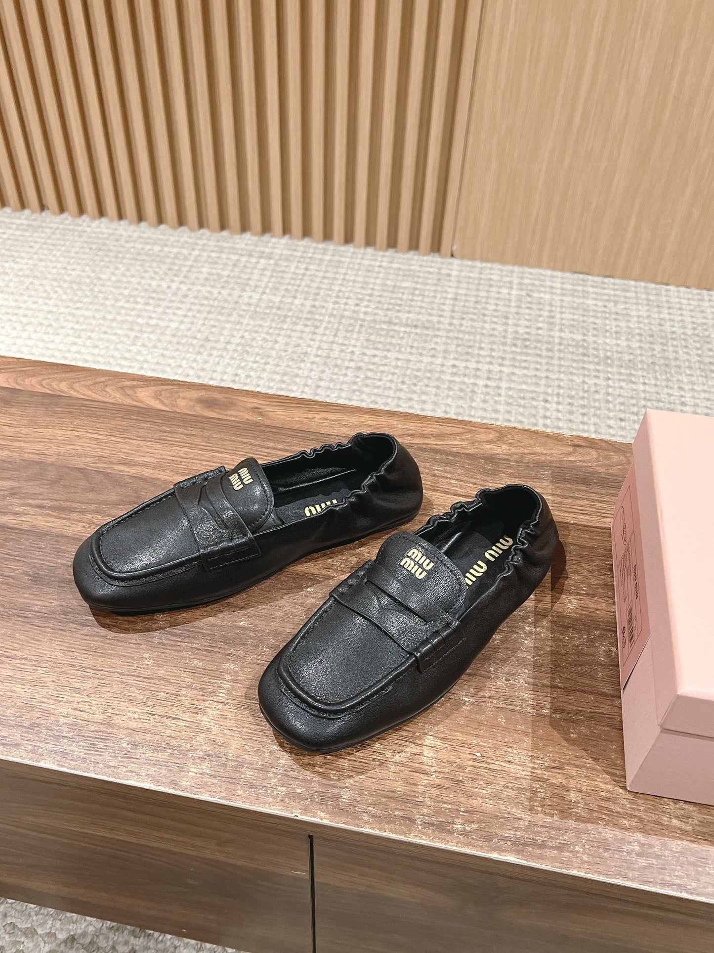 NAPPA LOAFERS IN BLACK LAMBSKIN - 35