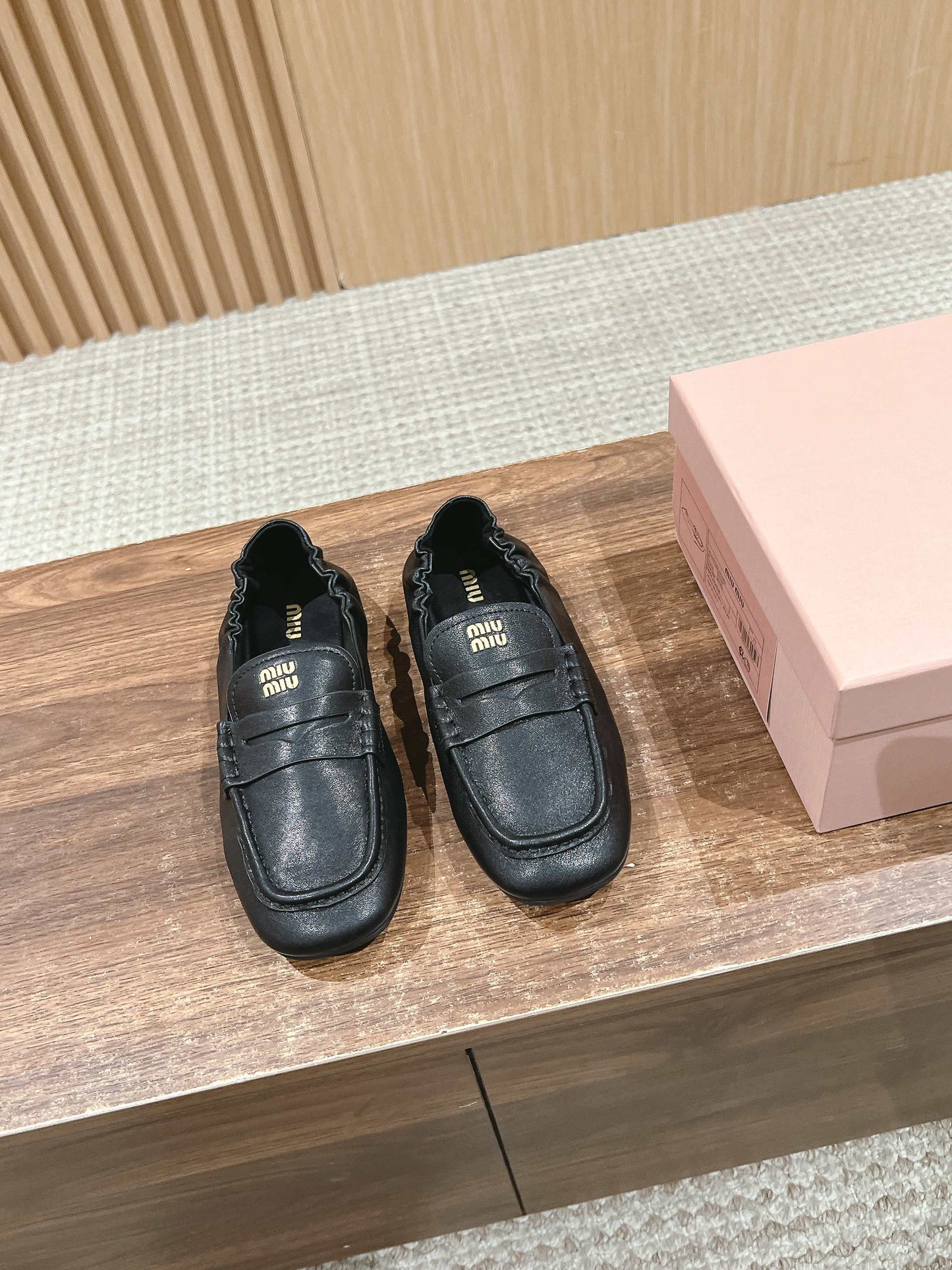 NAPPA LOAFERS IN BLACK LAMBSKIN - 35