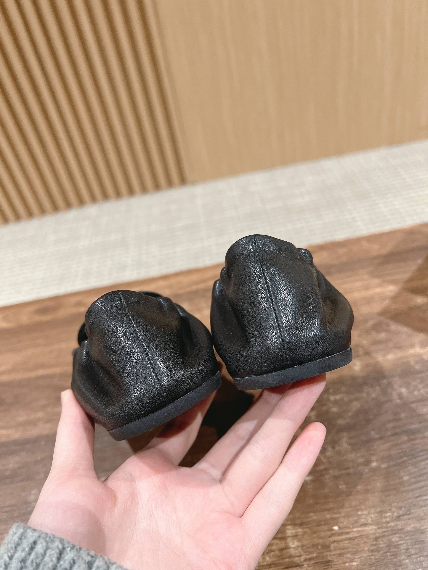 NAPPA LOAFERS IN BLACK LAMBSKIN - 35
