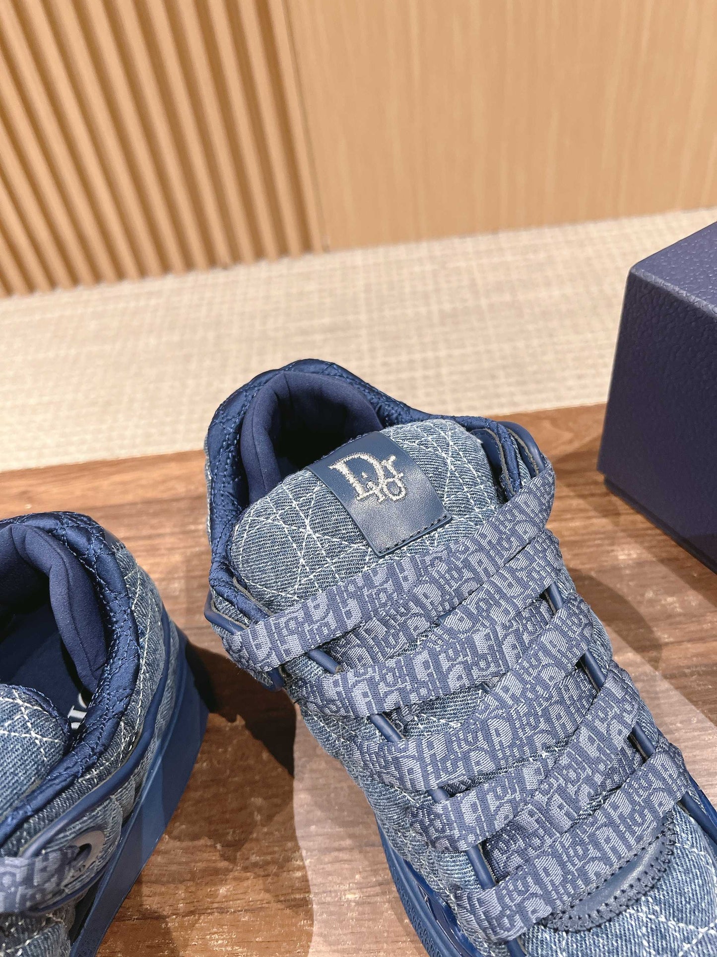 BY ERL B9S SKATER SNEAKER IN COBALT BLUE CANNAGE FABRIC - 35