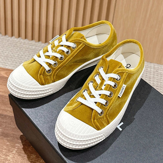 CONVERSE SNEAKER IN DIJON YELLOW VELVET - 35