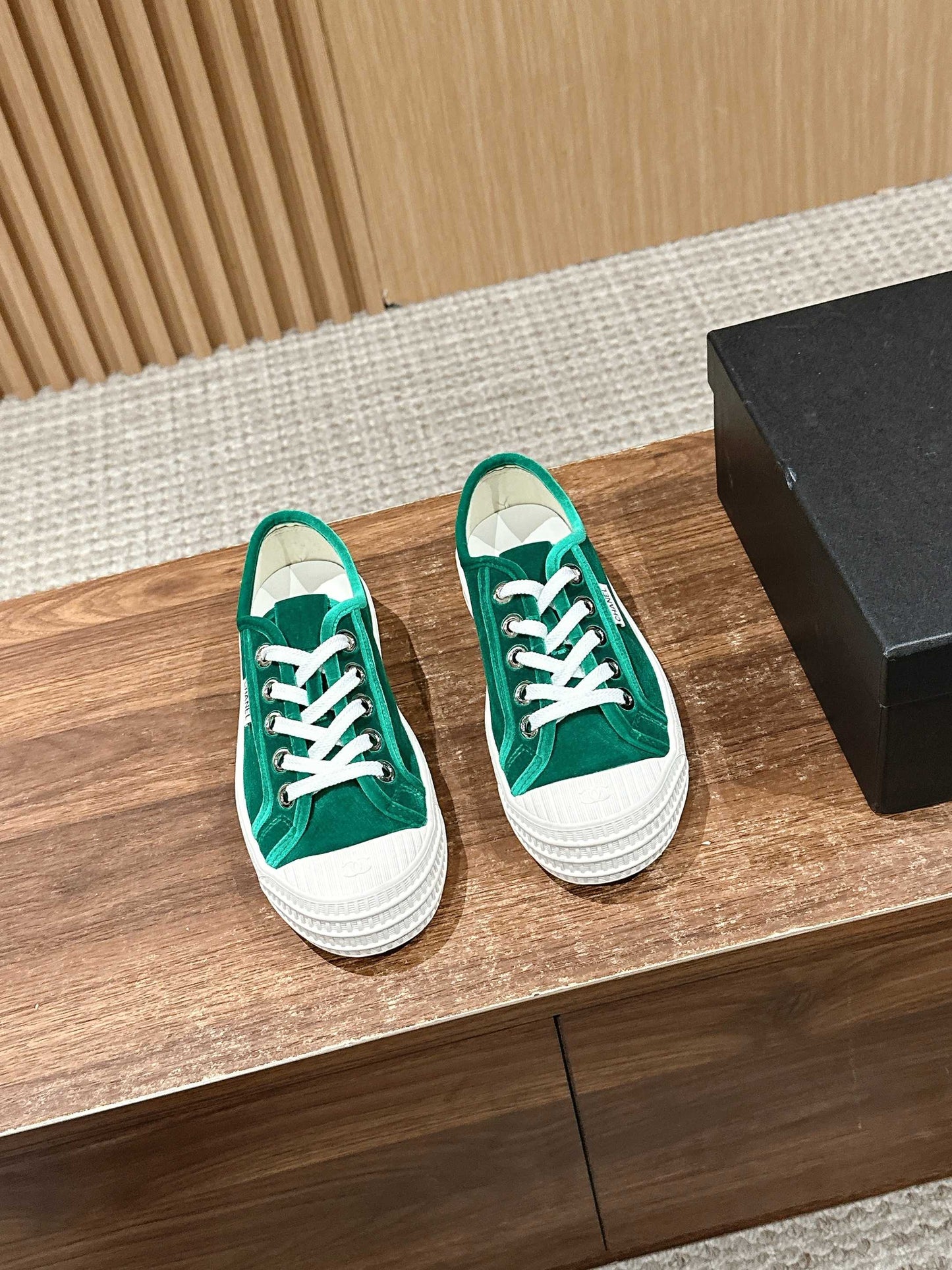 CONVERSE SNEAKER IN TEAL GREEN VELVET - 35