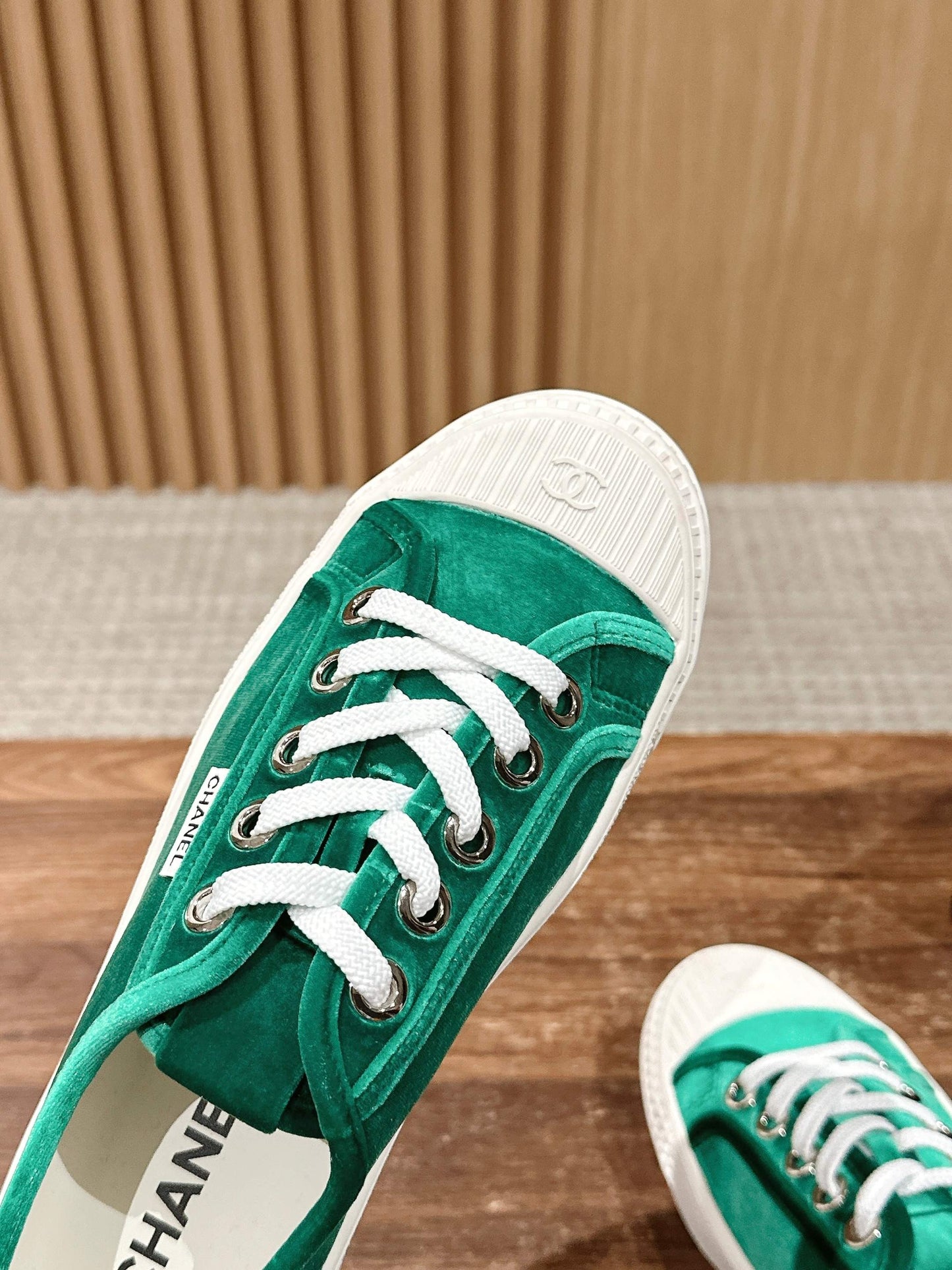 CONVERSE SNEAKER IN TEAL GREEN VELVET - 35