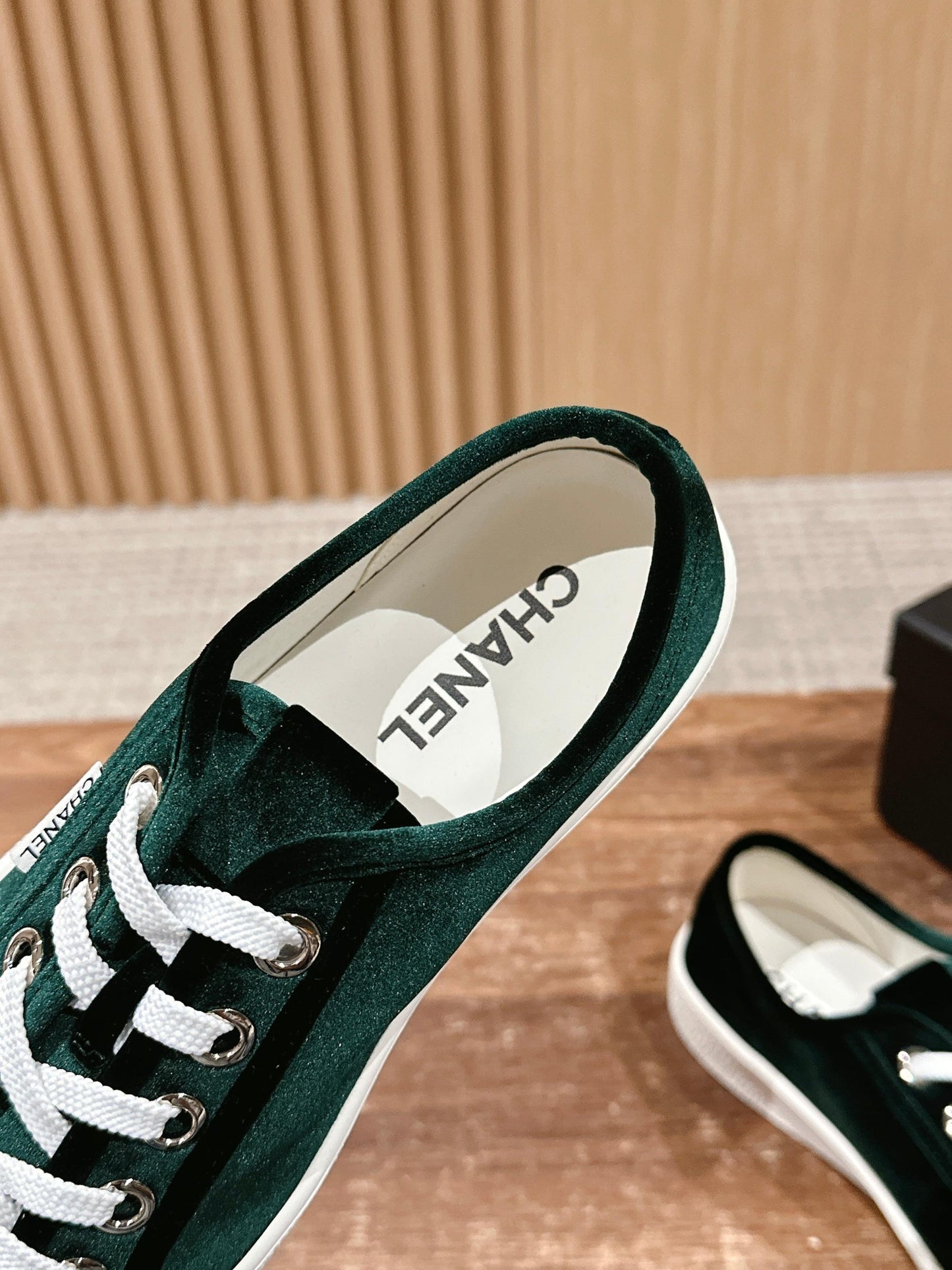 CONVERSE SNEAKER IN DARK GREEN VELVET - 35