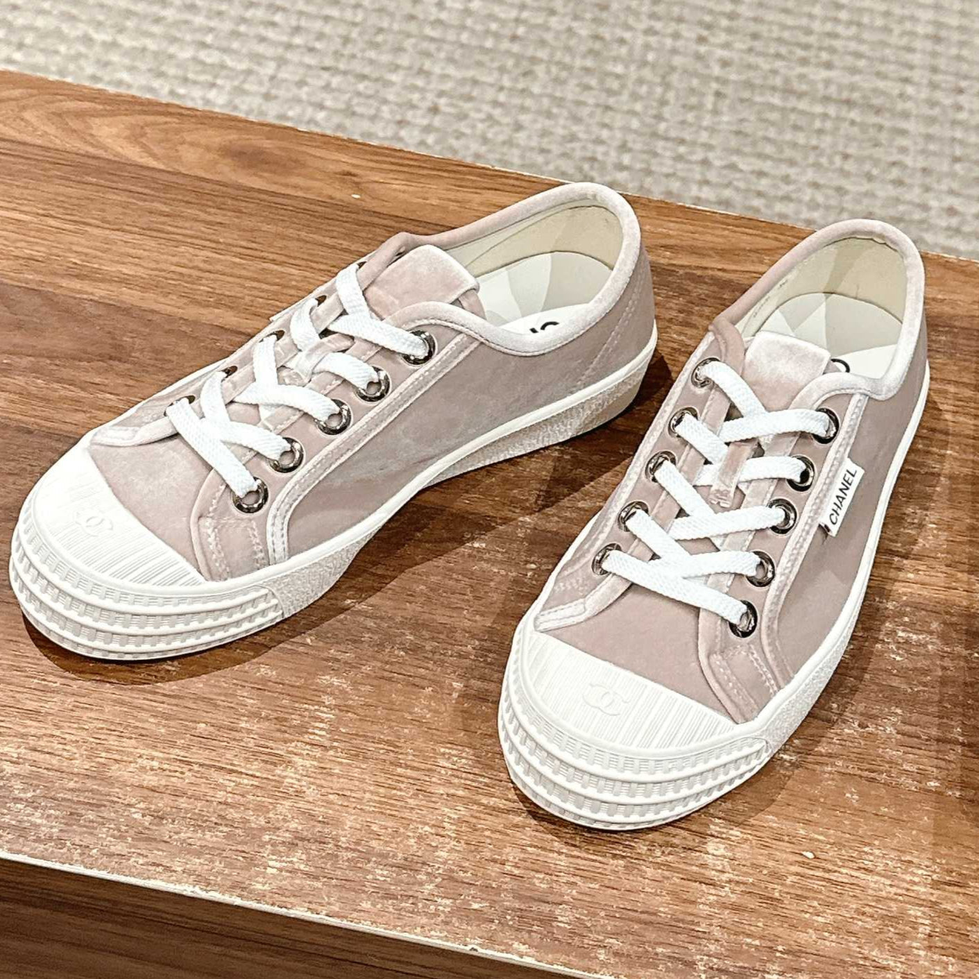 CONVERSE SNEAKER IN KHAKI BROWN VELVET - 35