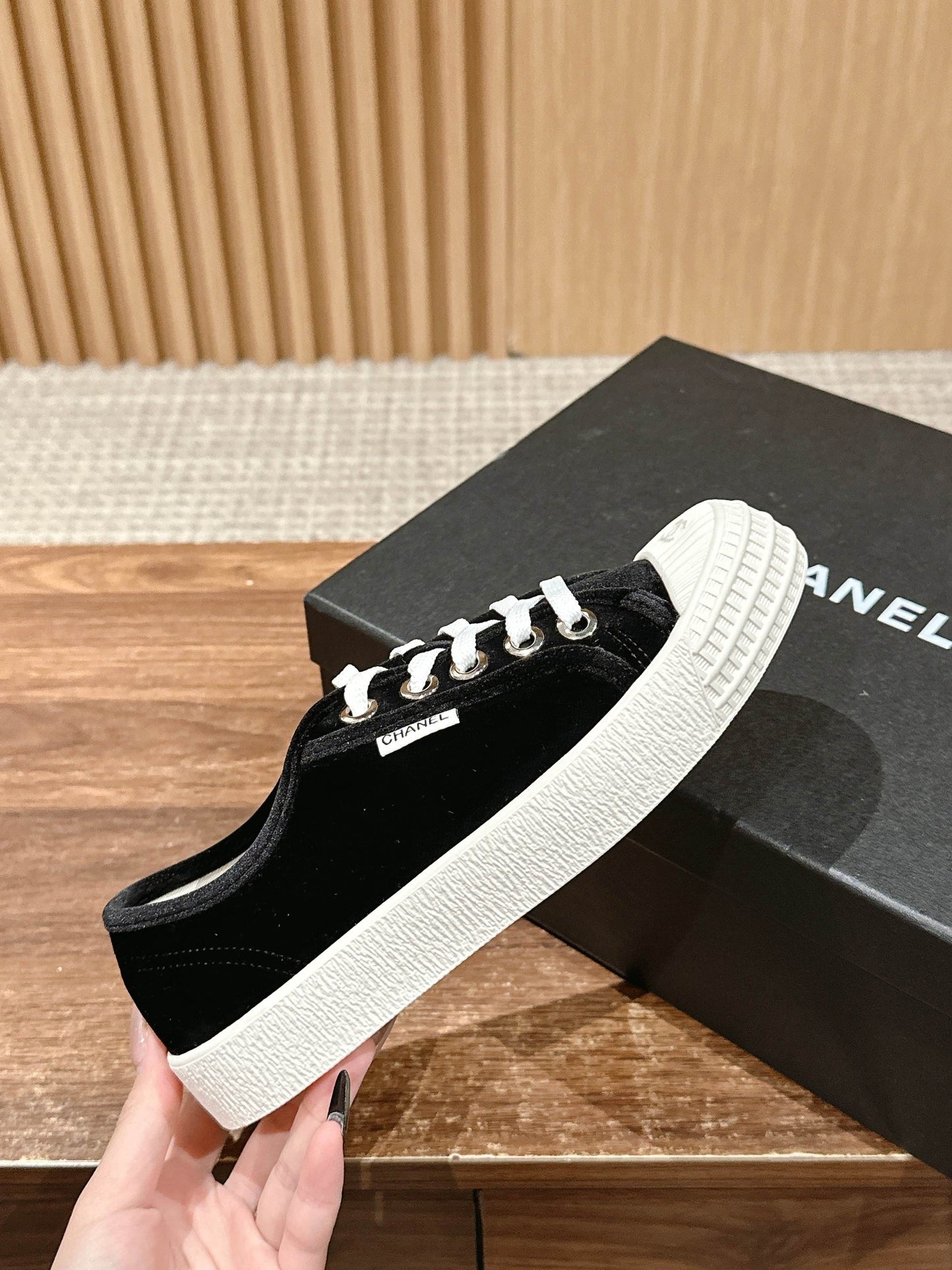 CONVERSE SNEAKER IN BLACK VELVET - 35