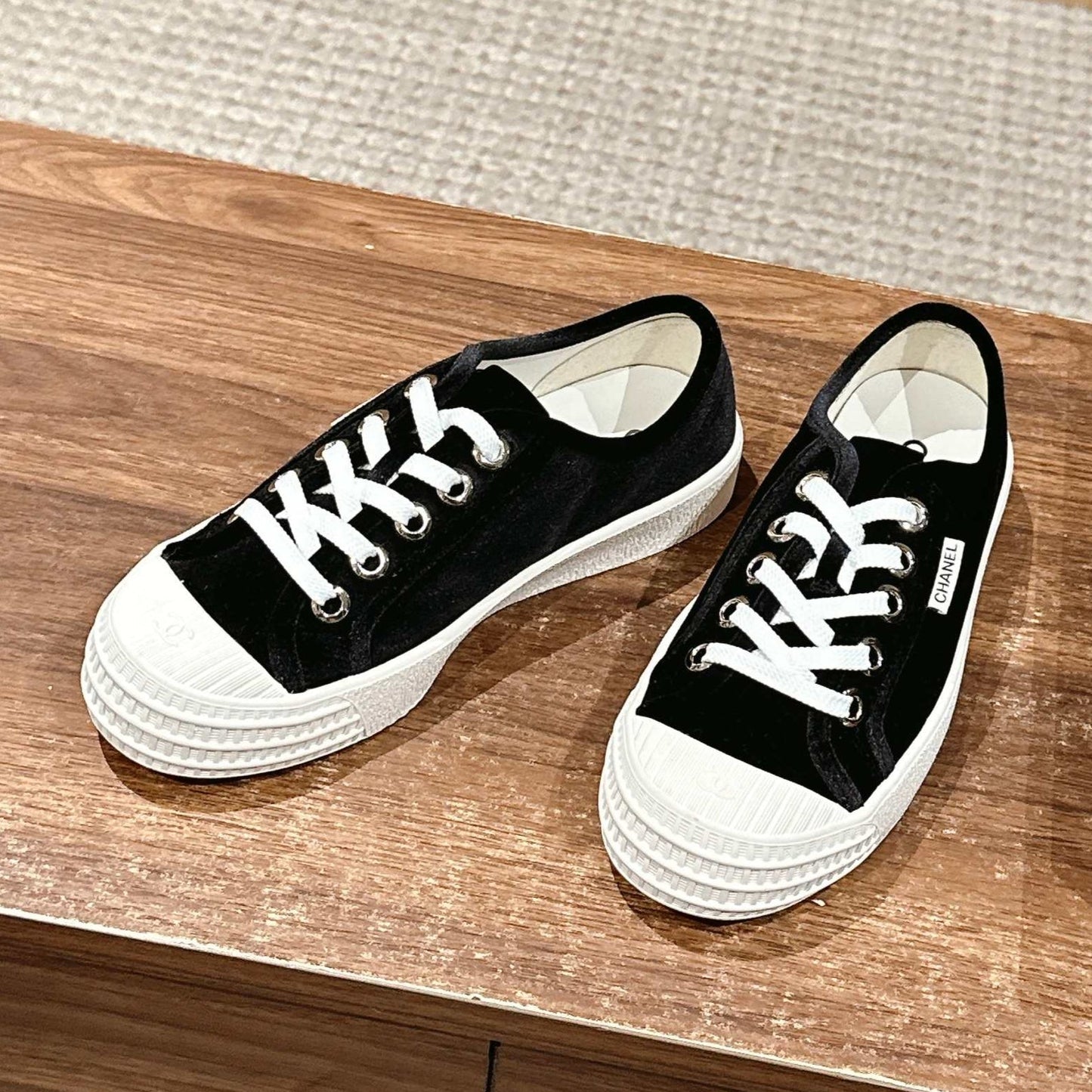 CONVERSE SNEAKER IN BLACK VELVET - 35