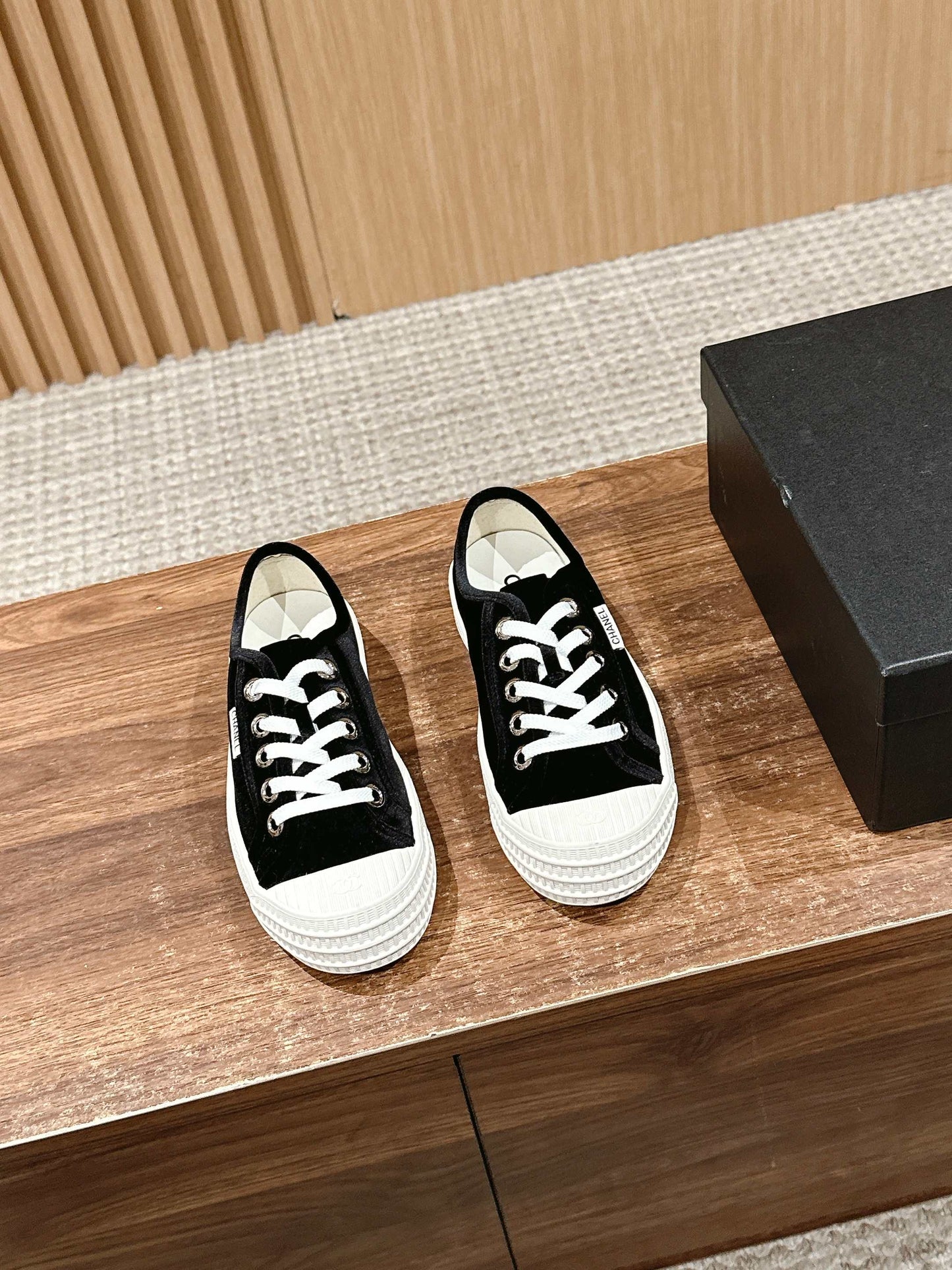CONVERSE SNEAKER IN BLACK VELVET - 35